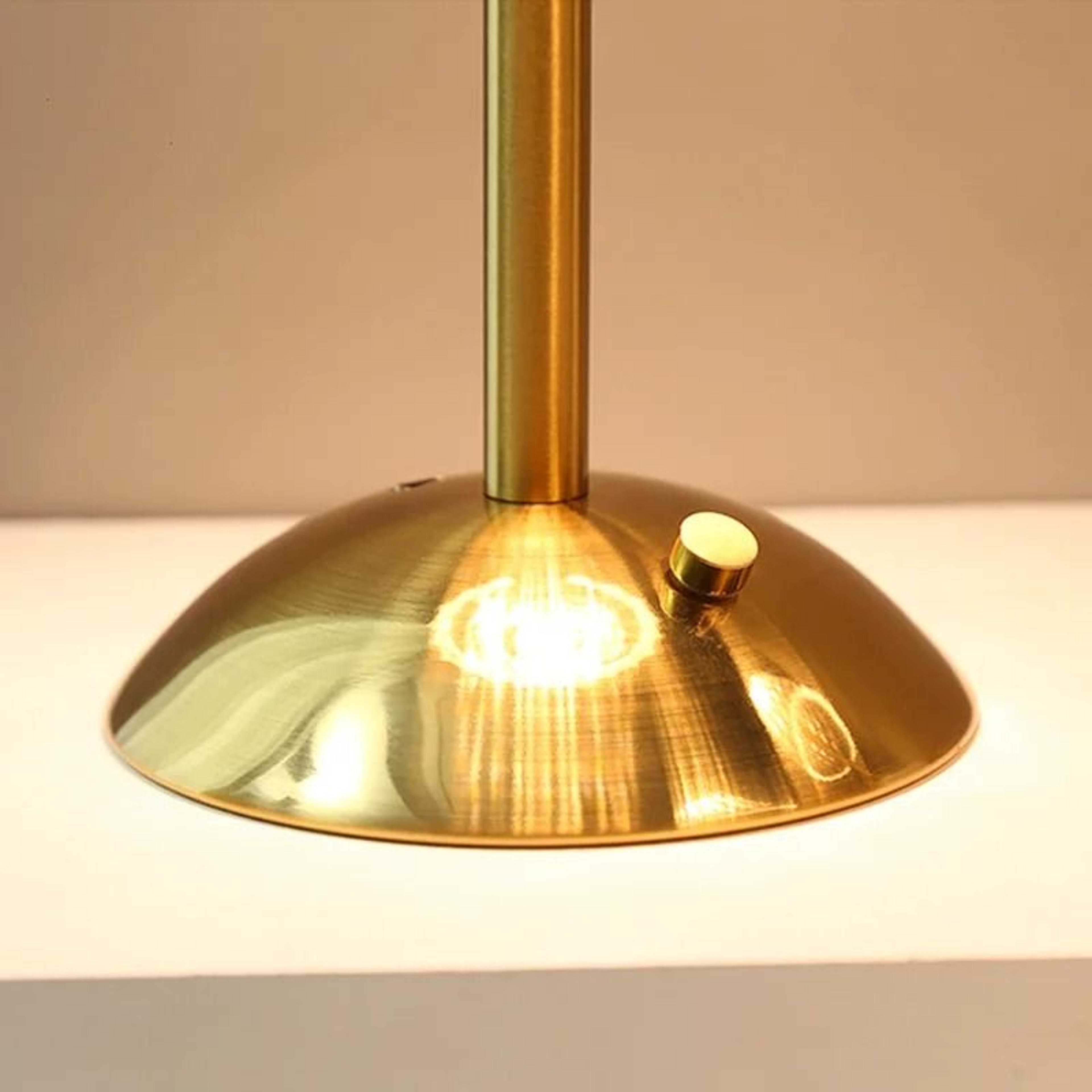 Nordic Crystal Rechargeable Golden LED Lamp Touch Dimmable Table Light 4