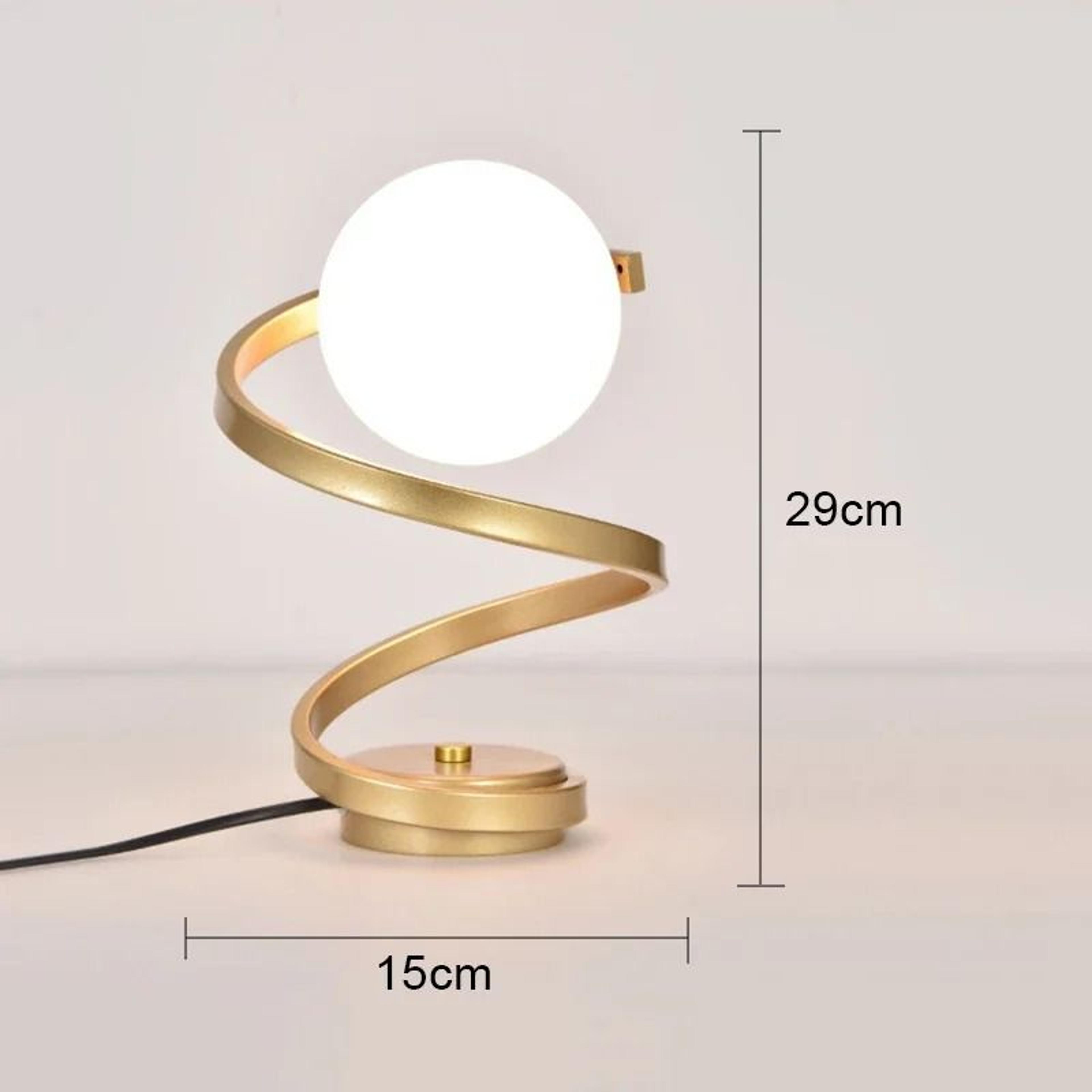 Nordic Retro Glass LED Table Lamp Accent Night Light For Bedroom Living Room 6