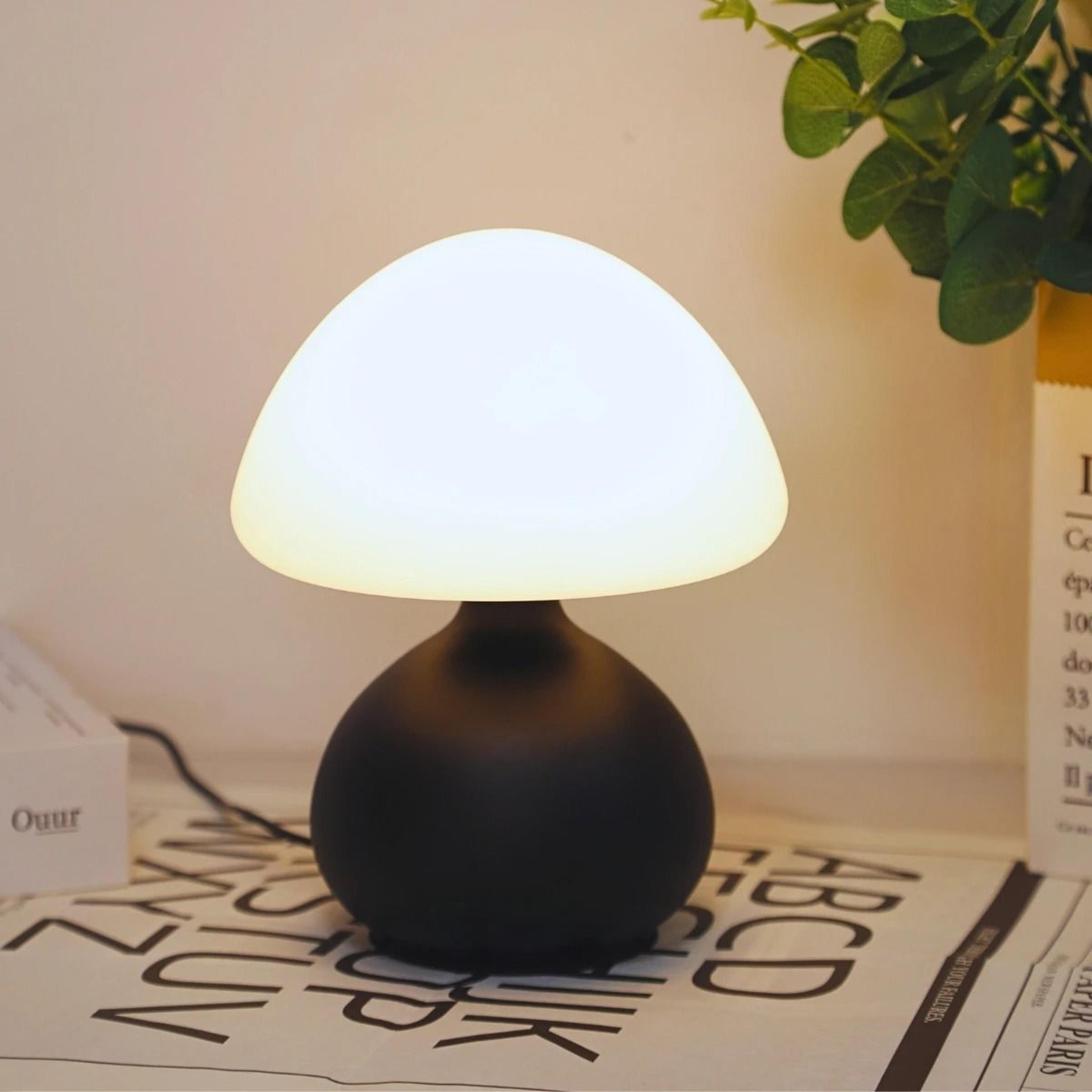 Dimmable Mushroom LED Table Lamp USB Powered Night Light For Bedroom Living Room 1