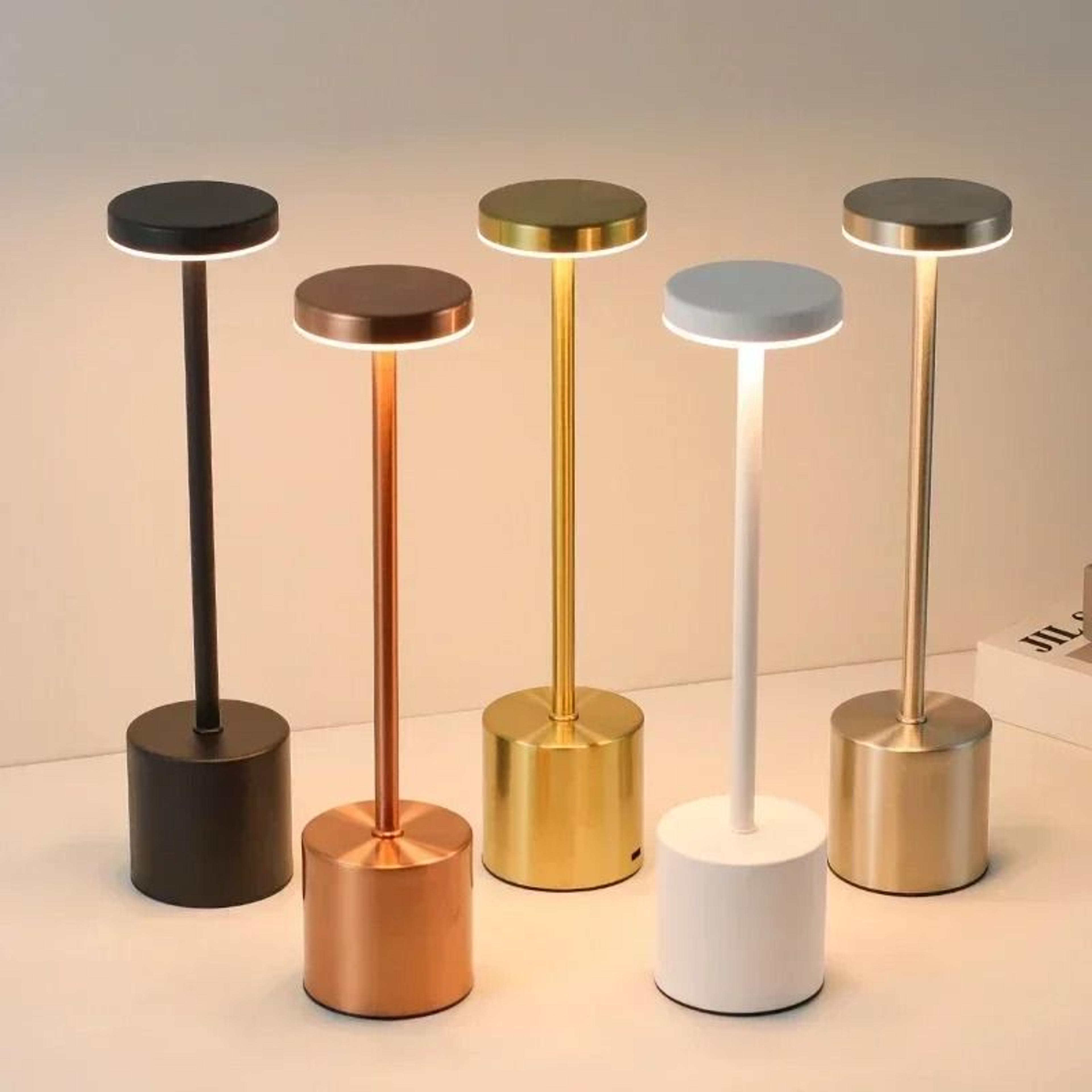 3 Colors In 1 Touch LED Table Lamp Type C Rechargeable Night Light For Bar Club Decor 5