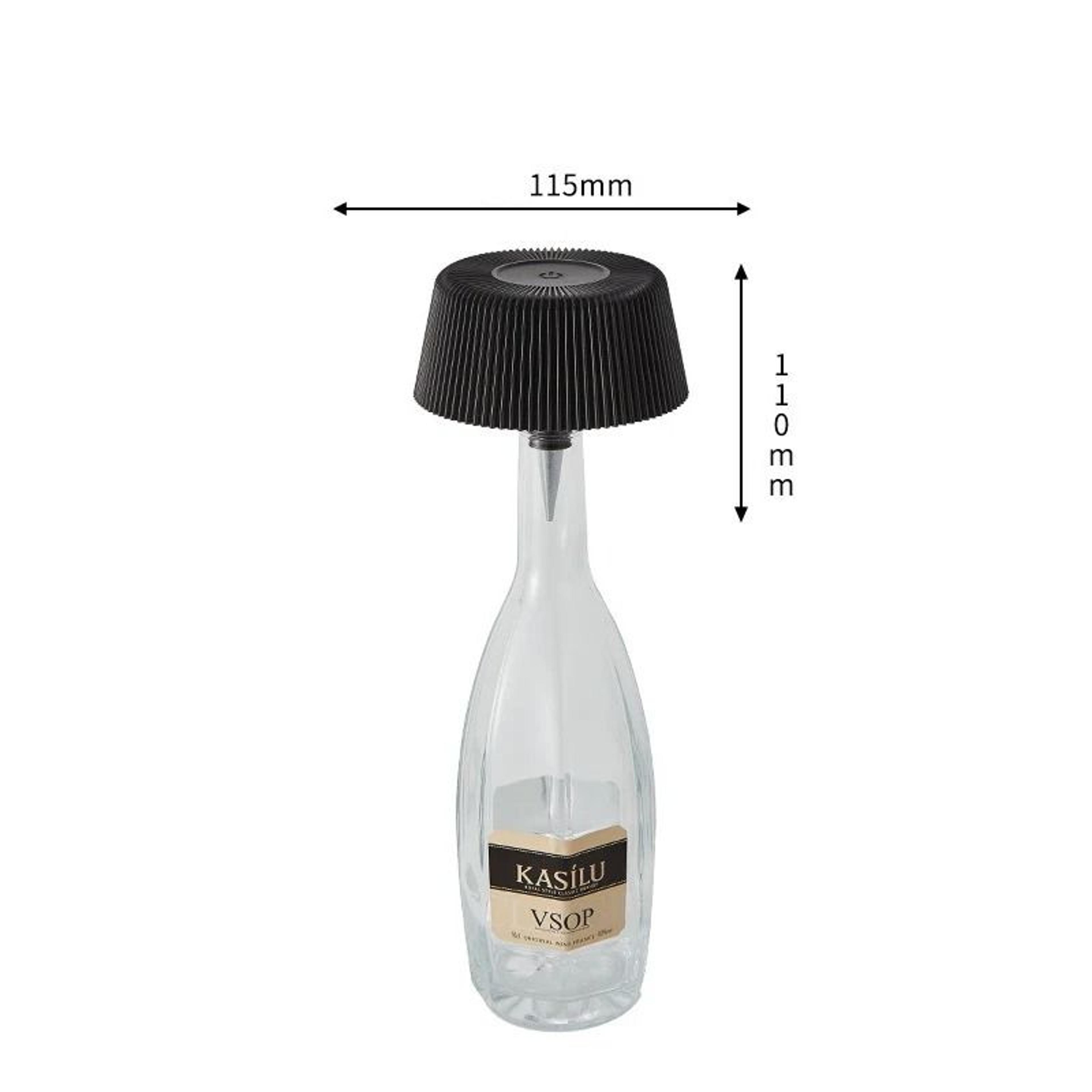 LED Wine Bottle Table Lamp Wireless Rechargeable Night Light For Bar Restaurant Bedroom 6
