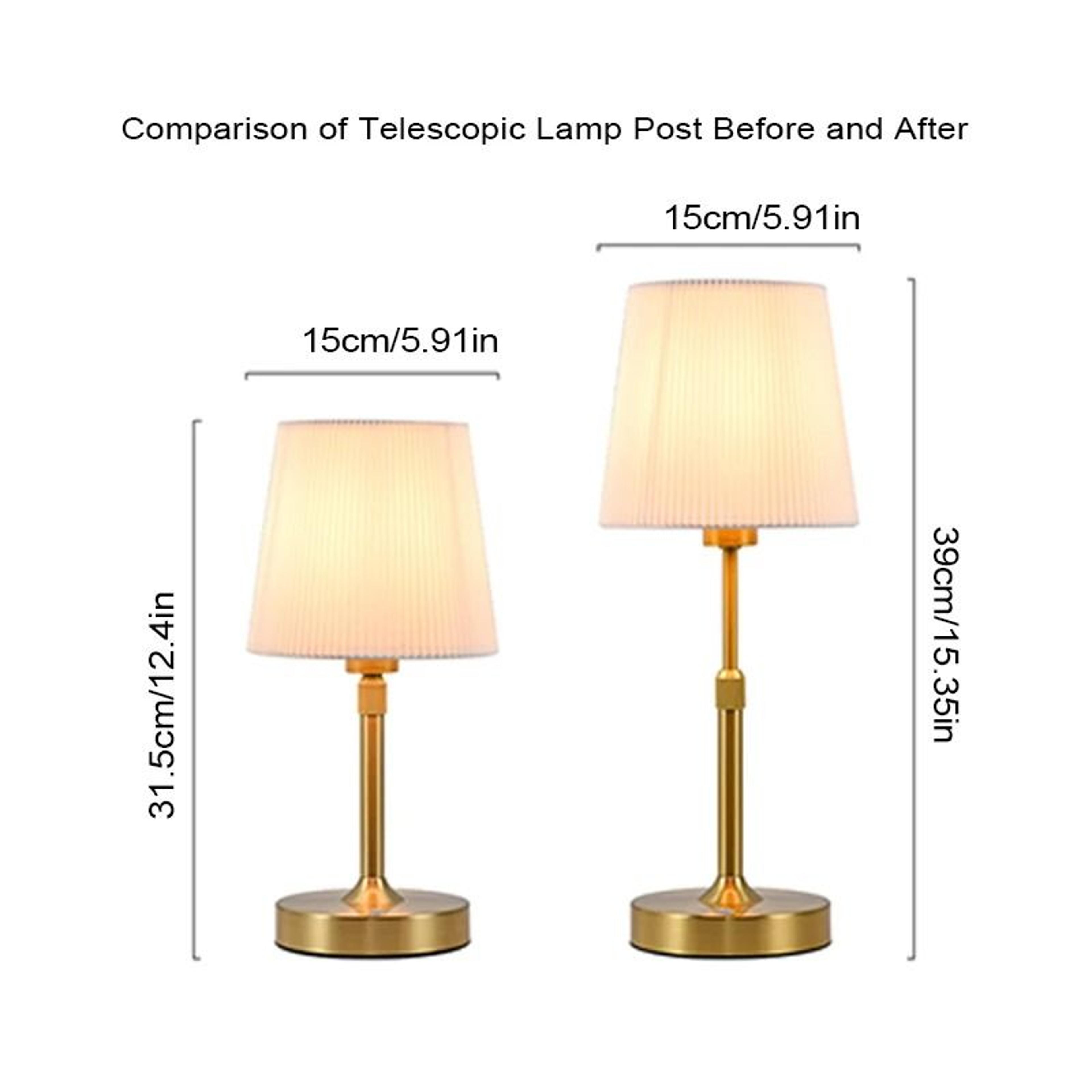 Fabric Touch Table Lamp Rechargeable Bedside Desk Light With Replaceable Bulb For Hotel Room 4