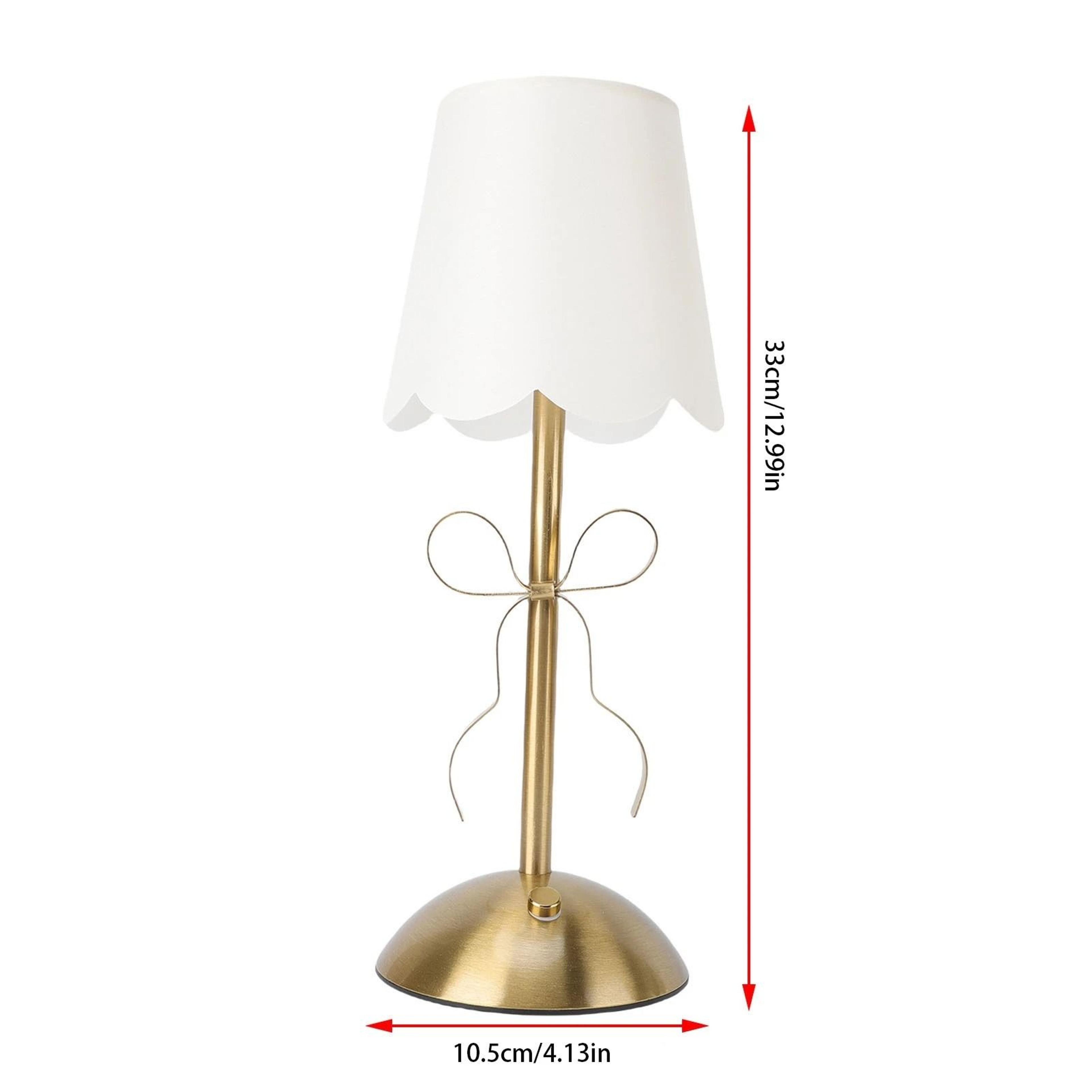Cordless Fabric LED Table Lamp 1200mAh Rechargeable Touch Bedside Desk Light For Bedroom 5