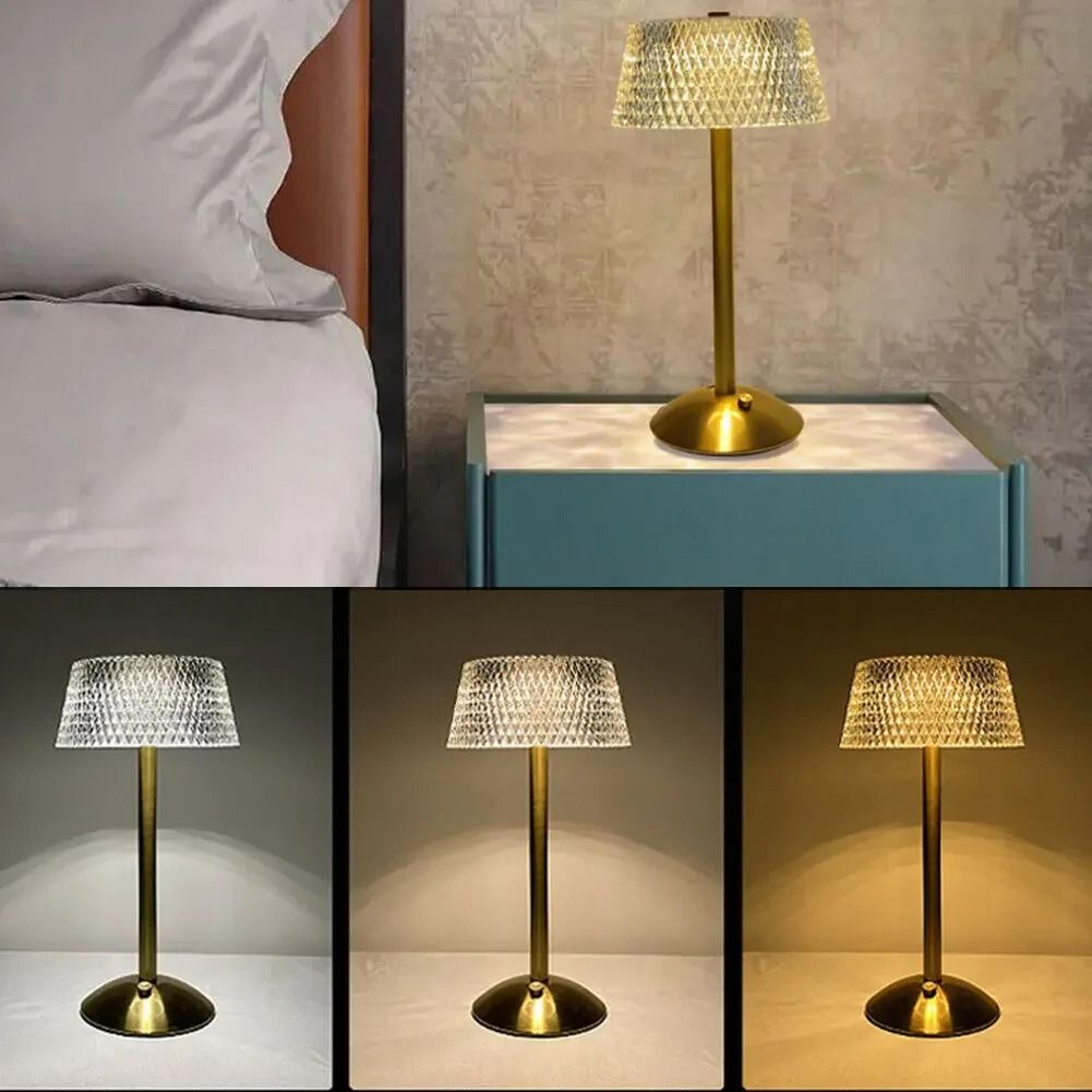 Acrylic Stepless Dimmable LED Table Lamp USB Powered Bedside Night Light For Kids Nursery 2