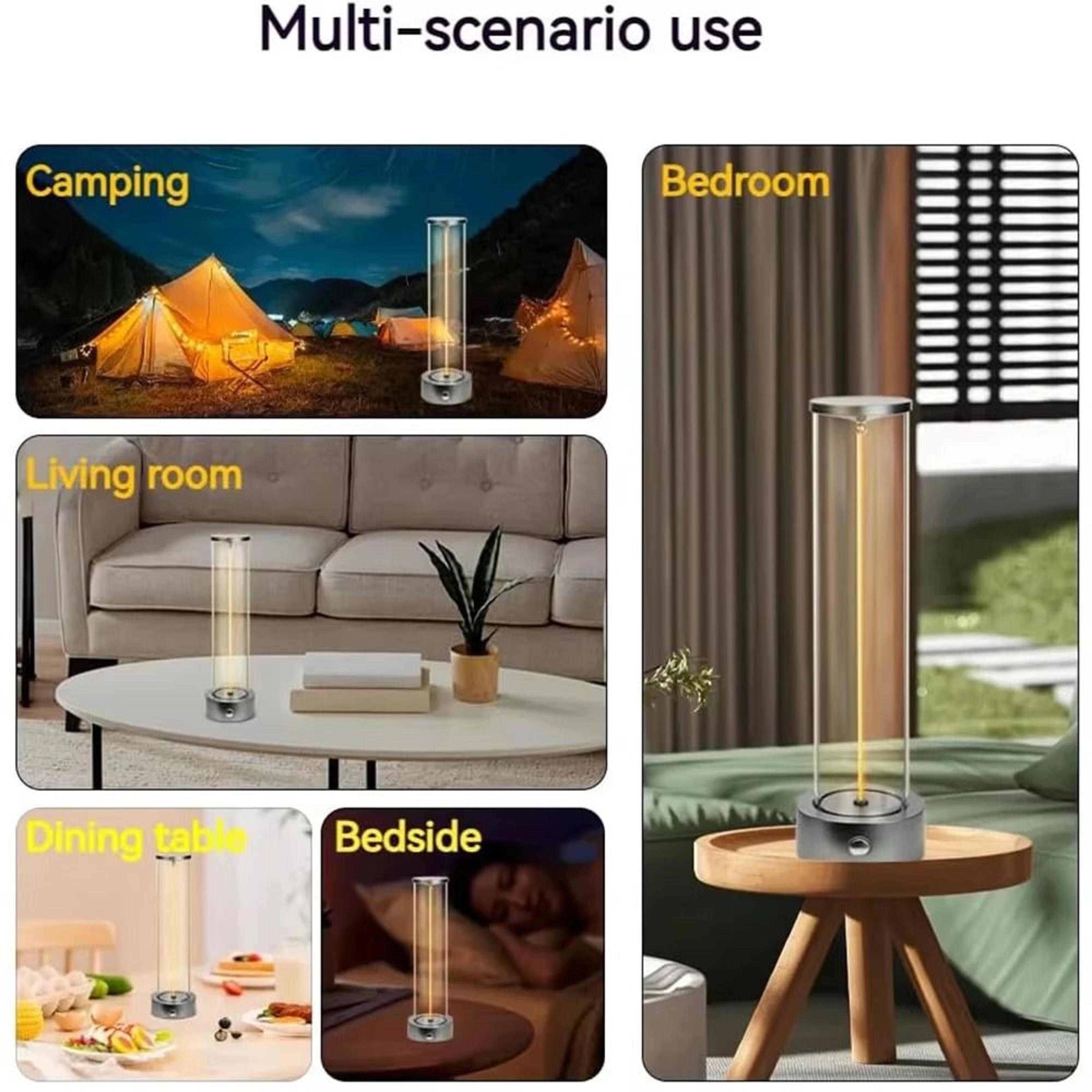 Rechargeable Cordless LED Table Lamp With Magnetic Base Touch Sensor  3Level Dimming 5