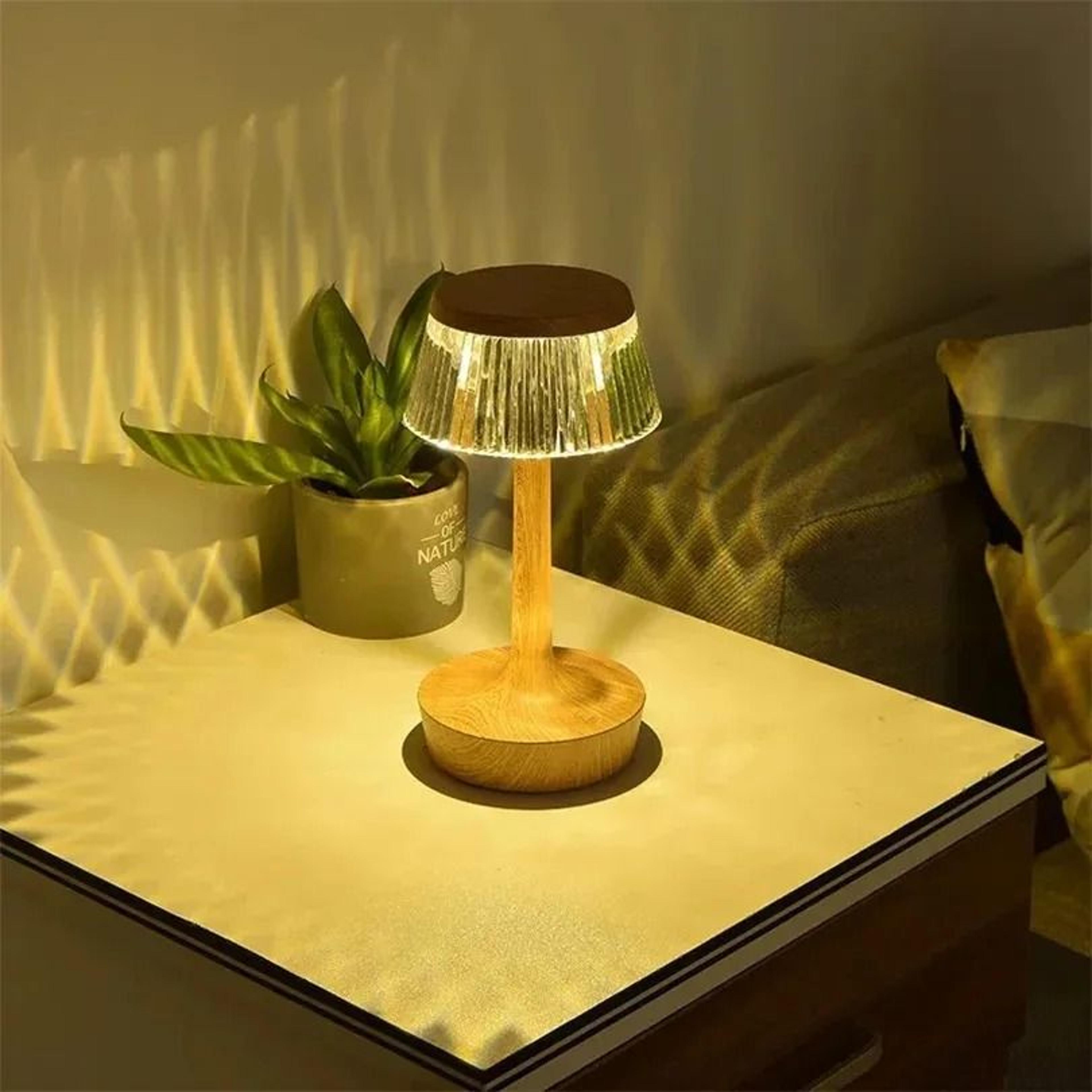 LED Touch Sensor USB Rechargeable Table Lamp 3 Color Dimmable Night Light For Bedside Hotel Bar Rea 2
