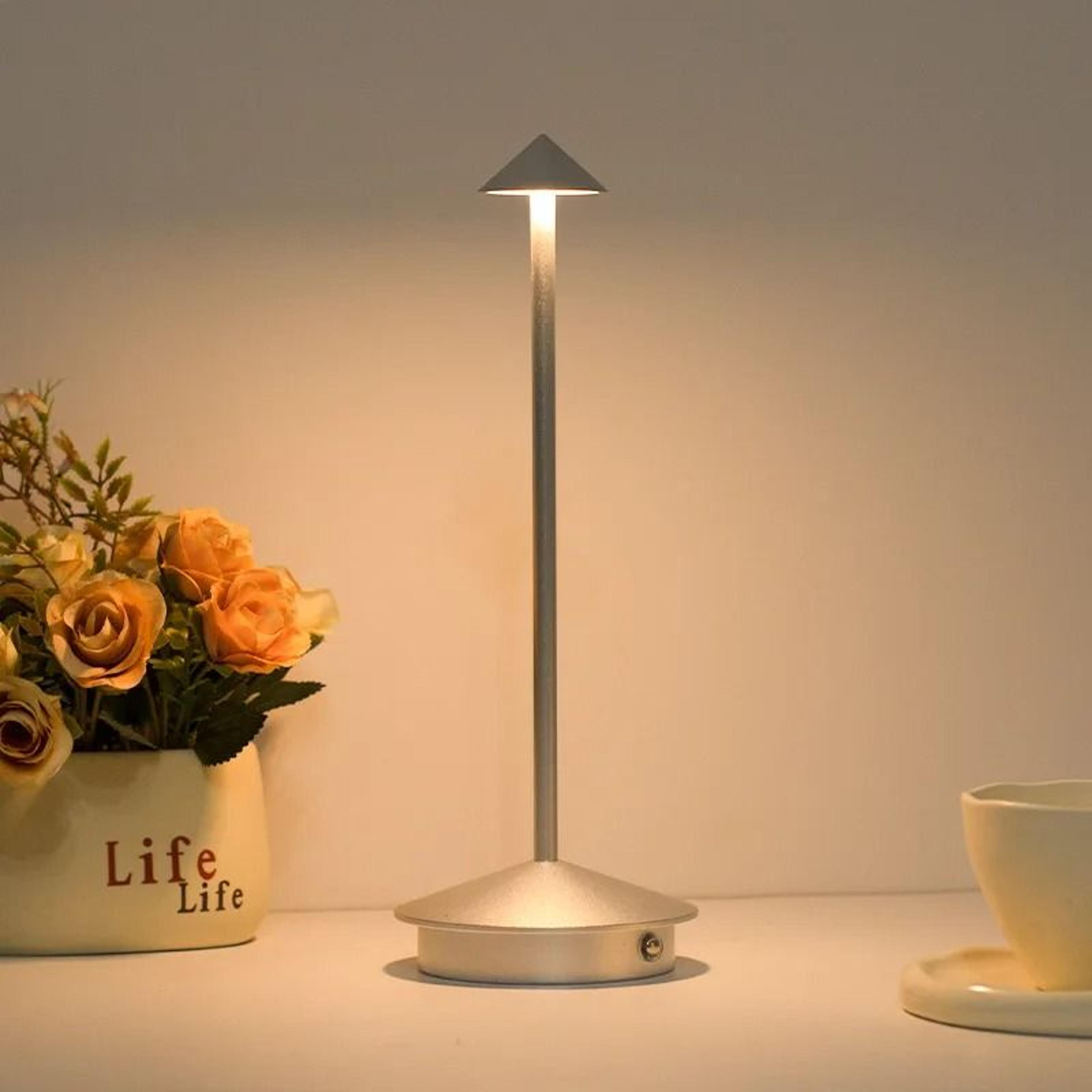TypeC Rechargeable Touch LED Table Lamp Creative Portable Desk Light For Hotel Bar Cafe Dining 2