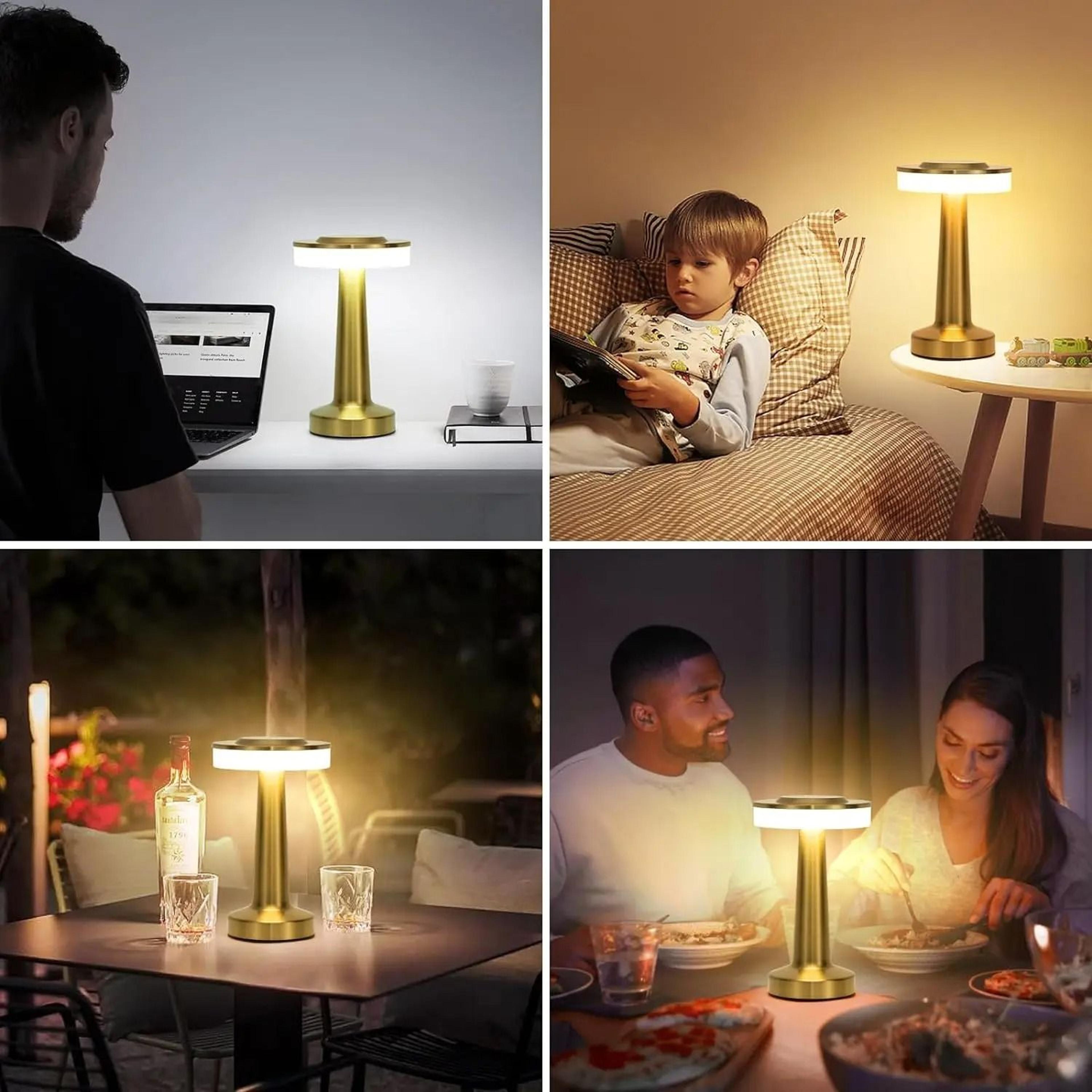 LED Touch Sensor Wireless Table Lamp USB Rechargeable Reading Light For Restaurant Hotel Bar Bedroo 5