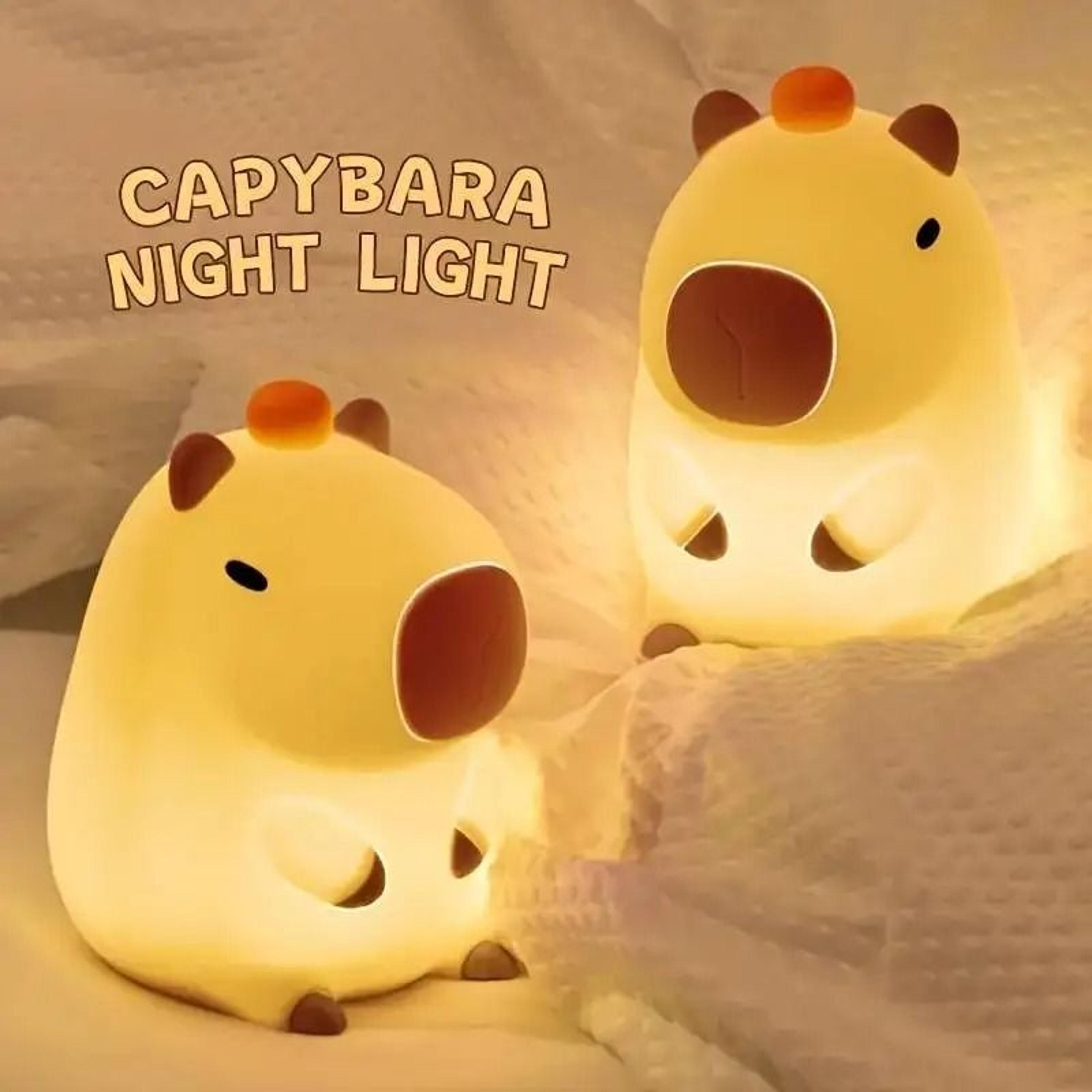 Capybara LED Night Light Touch Sensor Timer Controlled Rechargeable Bedroom Nursery Decor Gift 3