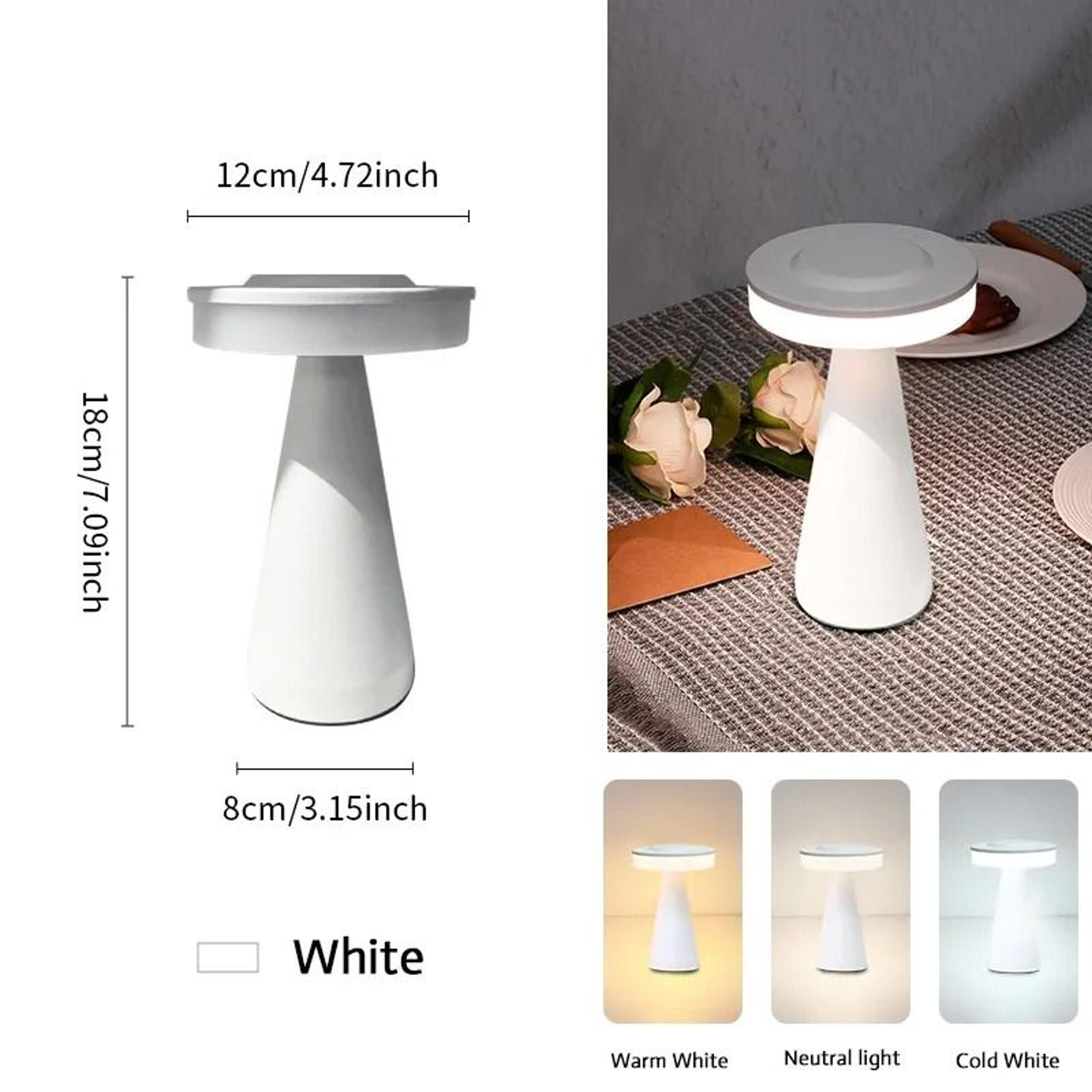 LED Wireless Table Lamp Rechargeable Touch Desk Light Restaurant Bar Desktop Mood Lighting 7