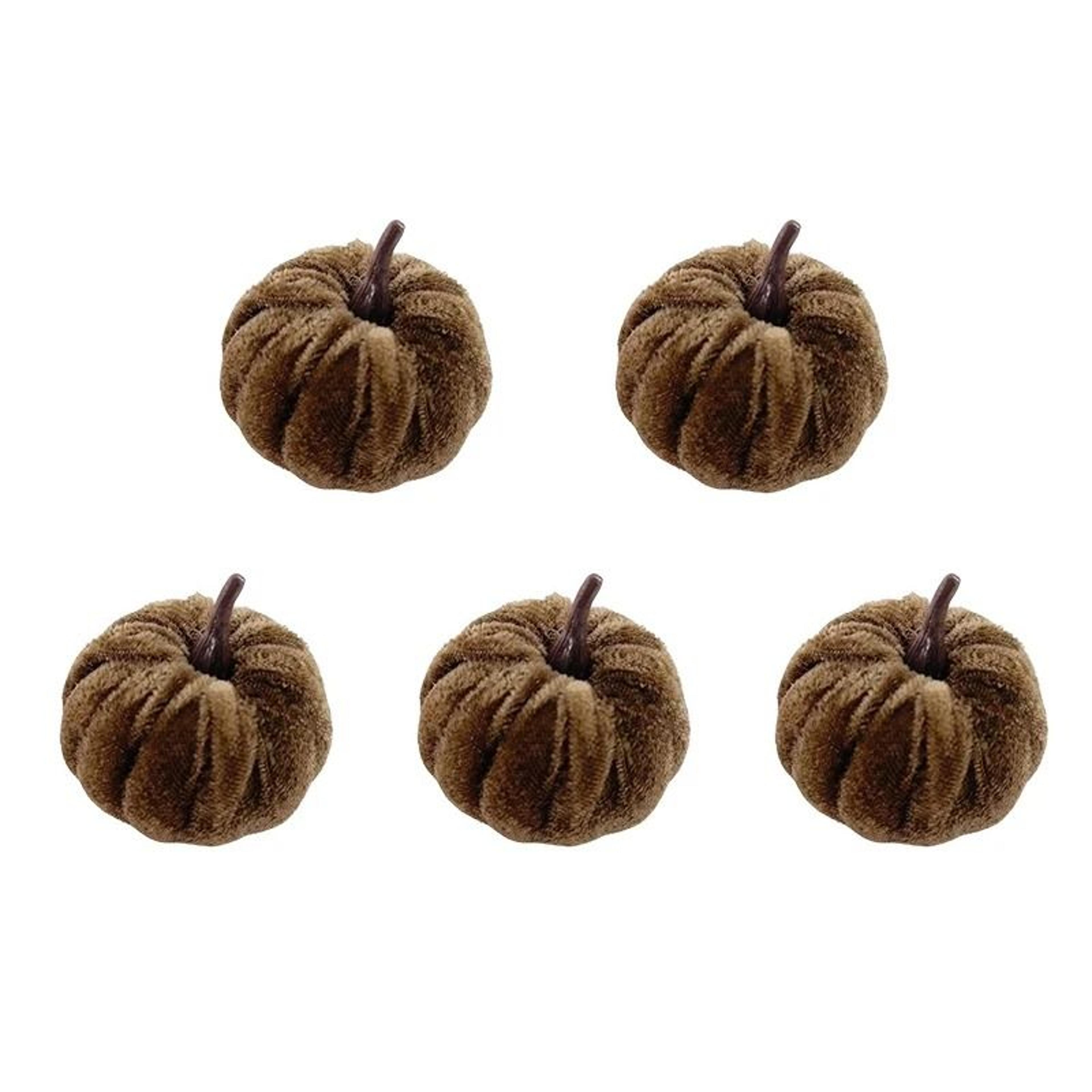 5Piece Artificial Mini Foam Pumpkin Set Halloween Desktop Ornament 10