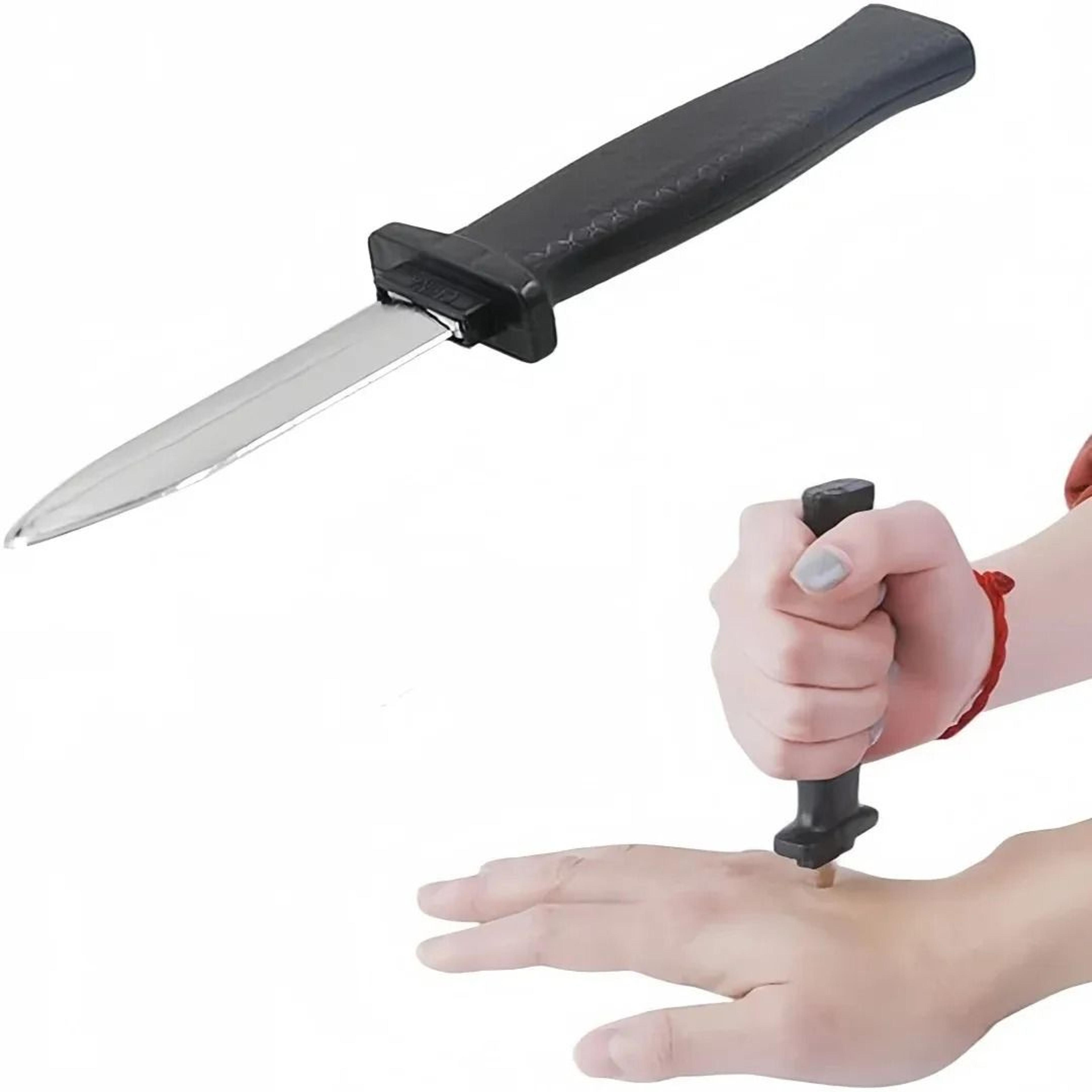simulated retractable retractable knife prop plastic prank toy