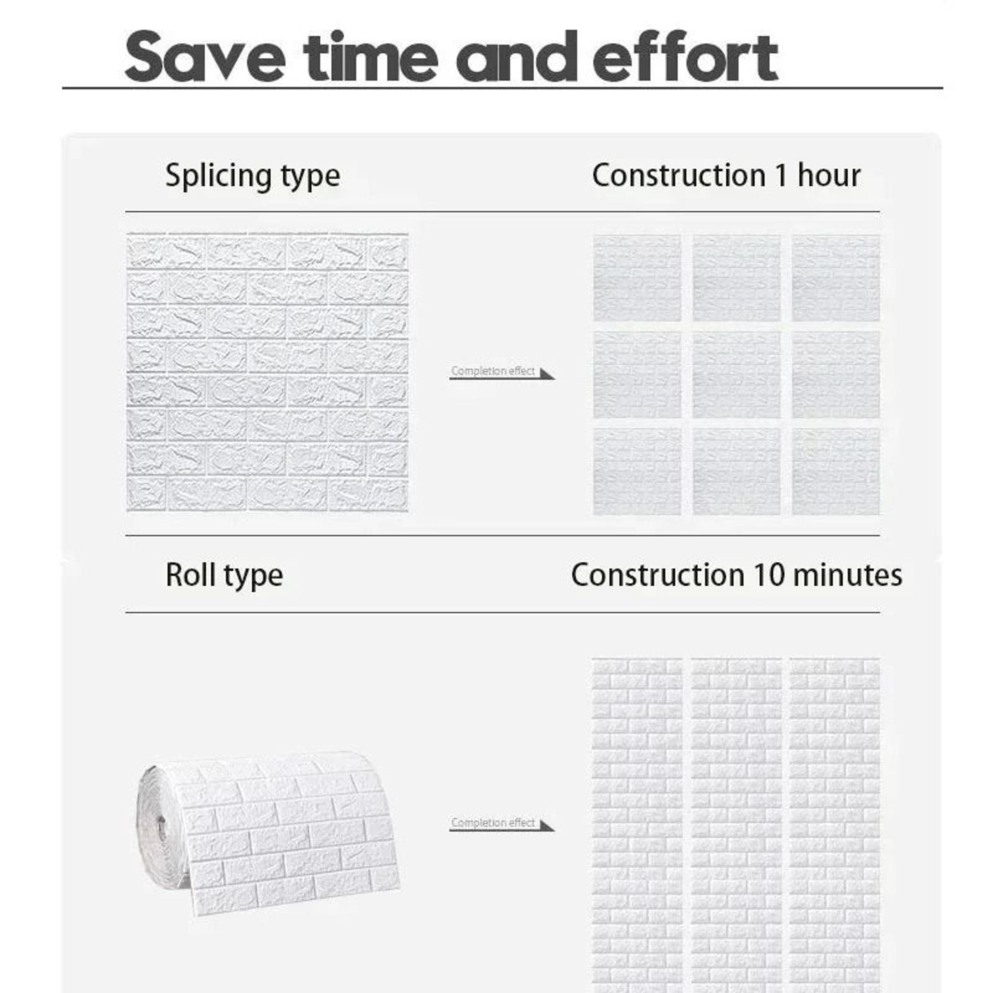3D Antique Brick SelfAdhesive Foam Wallpaper  Waterproof  Soundproofing Wall Panel Cover 3