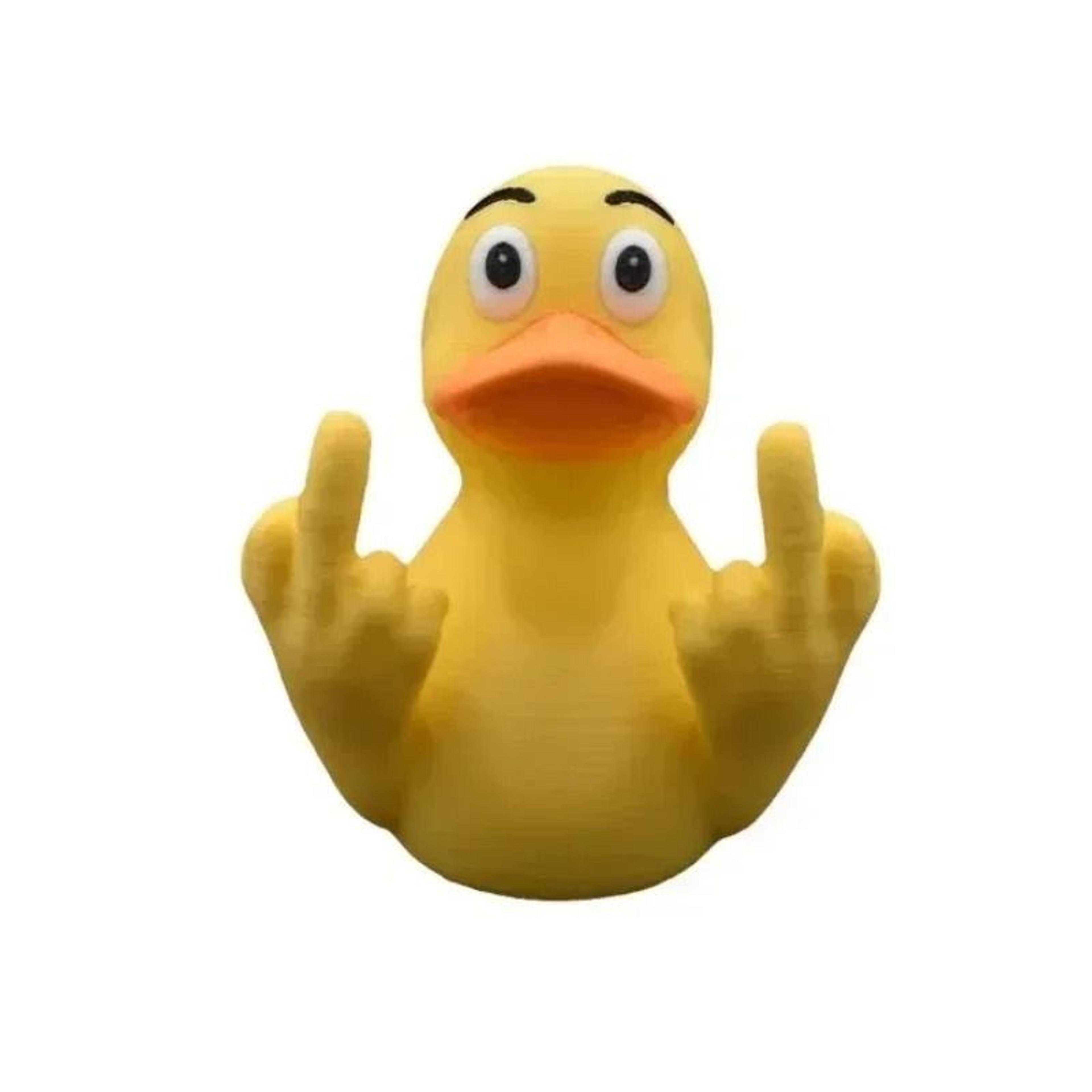 duck hands with middle finger resin ornament cute funny duck office desk home garden decorative accent