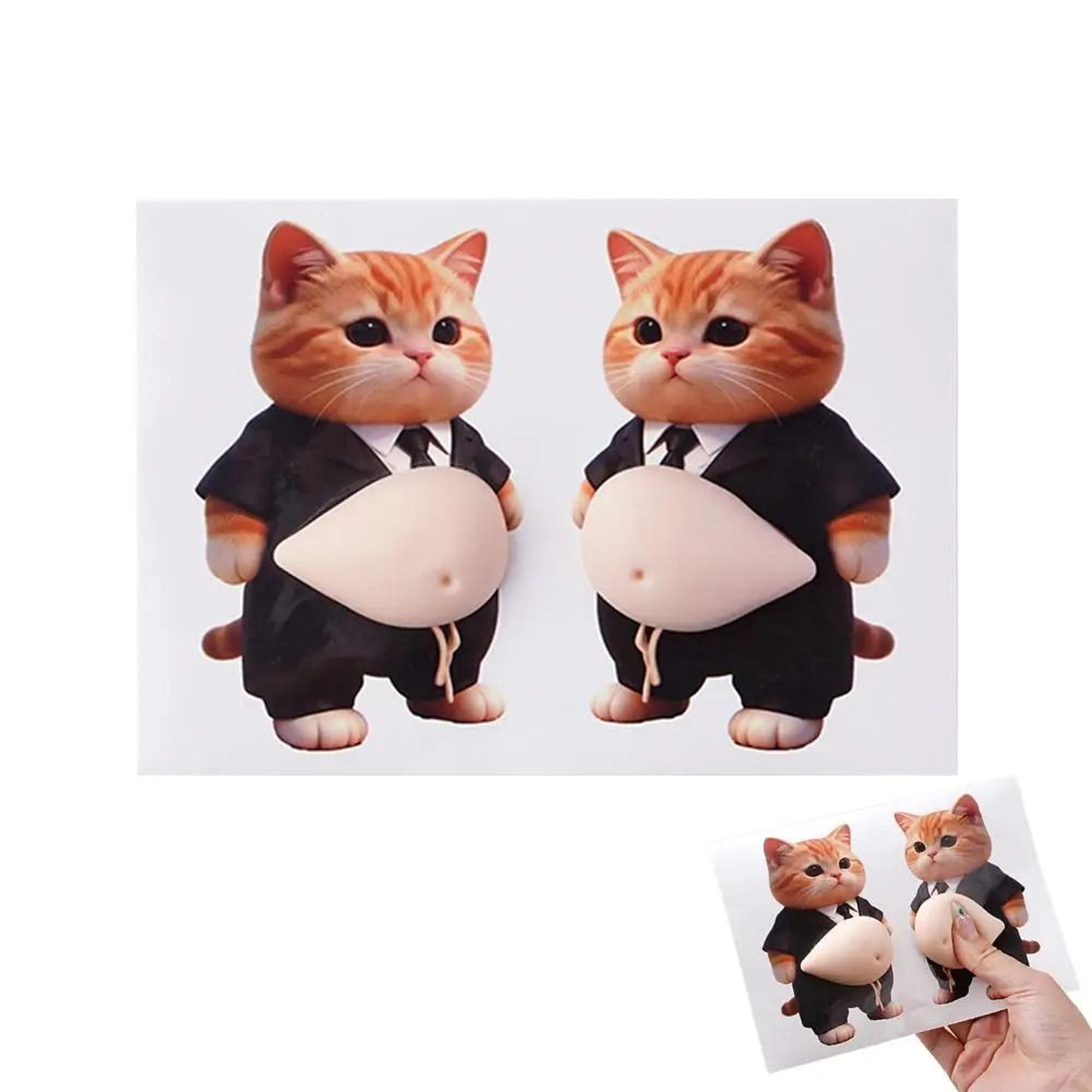 2Piece 3D Cute Chubby Shiba Inu Silicone Stickers SelfAdhesive AntiCollision Bumper Decals 9