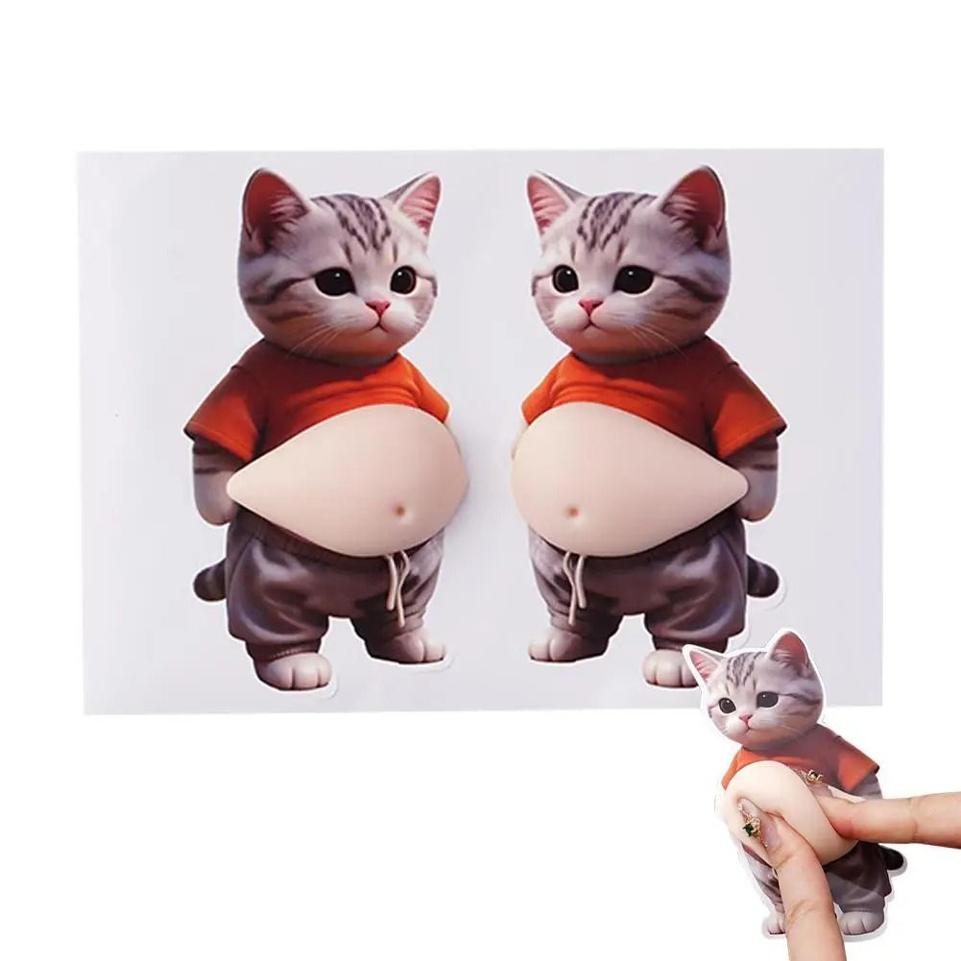 2Piece 3D Cute Chubby Shiba Inu Silicone Stickers SelfAdhesive AntiCollision Bumper Decals 11