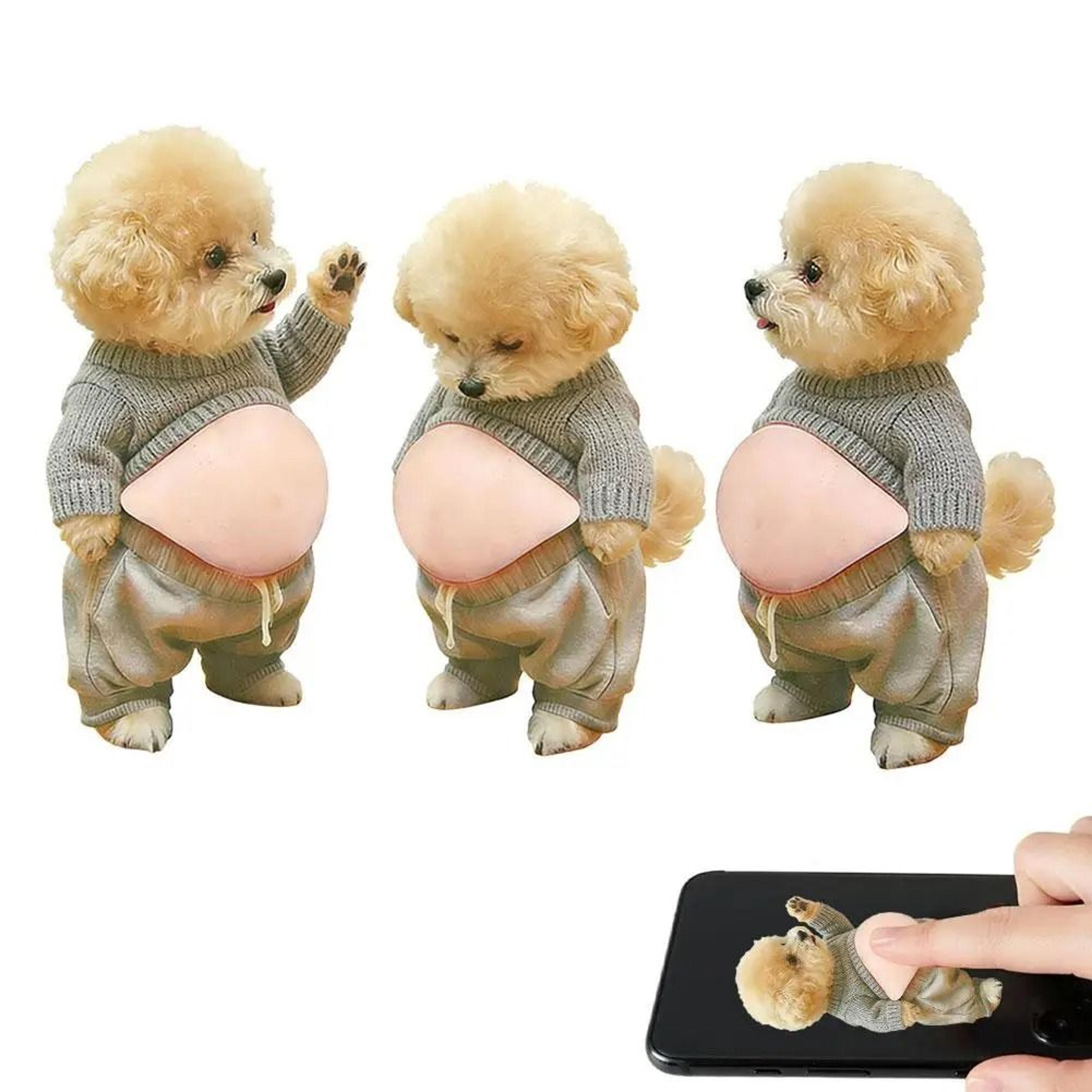 2Piece 3D Cute Chubby Shiba Inu Silicone Stickers SelfAdhesive AntiCollision Bumper Decals 17