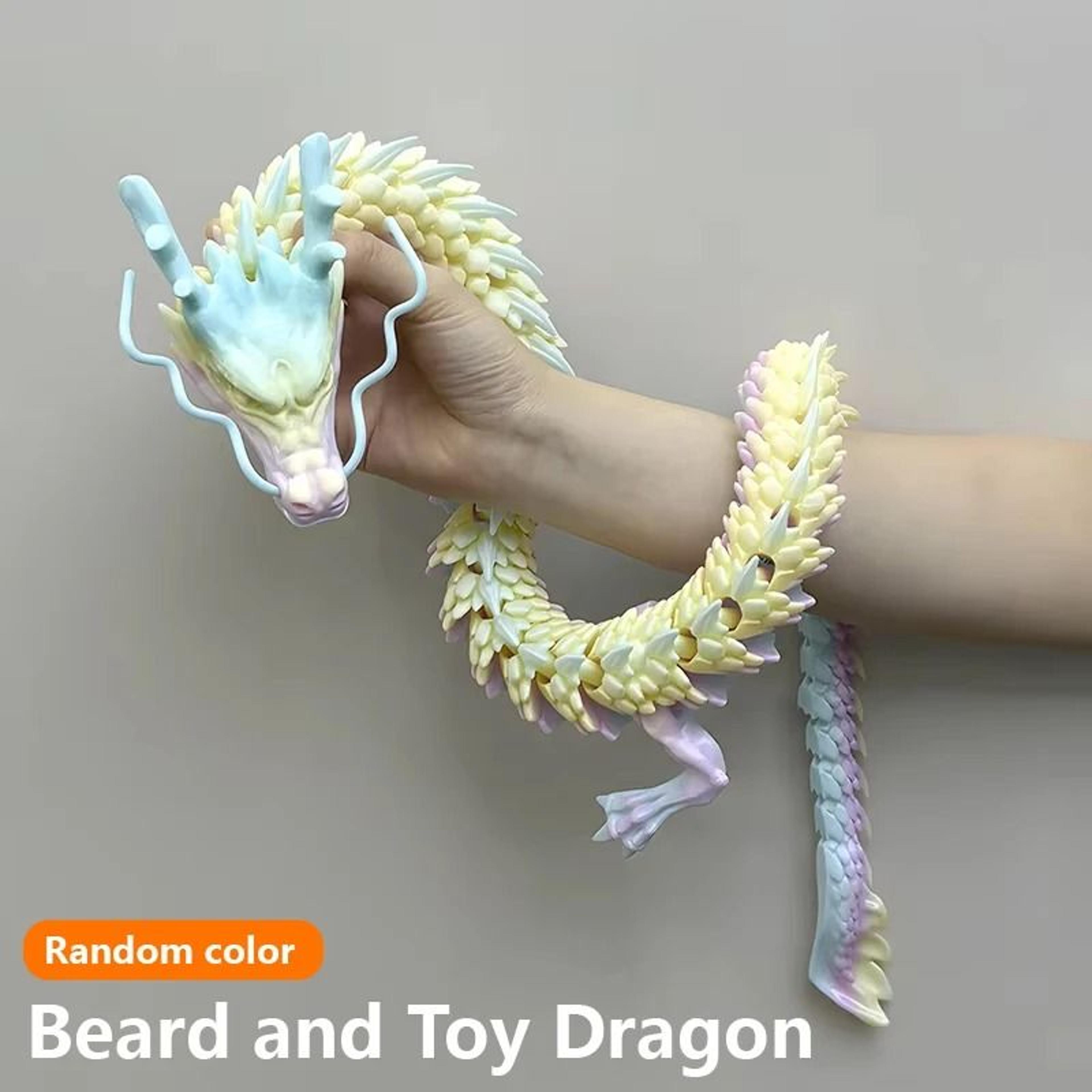 88CM 3D Printed Gem Dragon Crystal Fidget Toy Articulated Flexible Desktop Figurine Gift 9