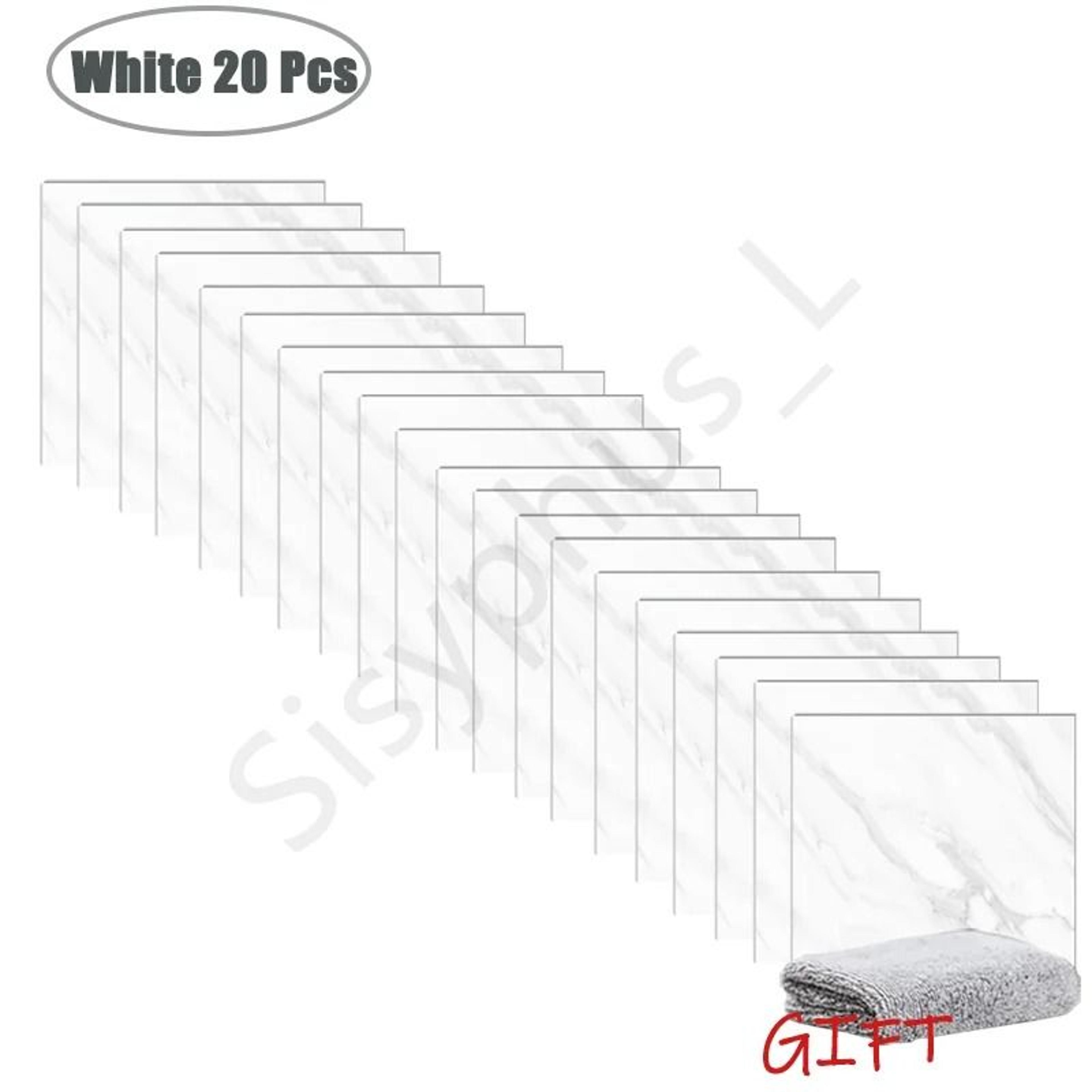 PVC Marble Tile Wall  Floor Stickers SelfAdhesive Waterproof Backsplash Decals For Kitchen Bathroom 14