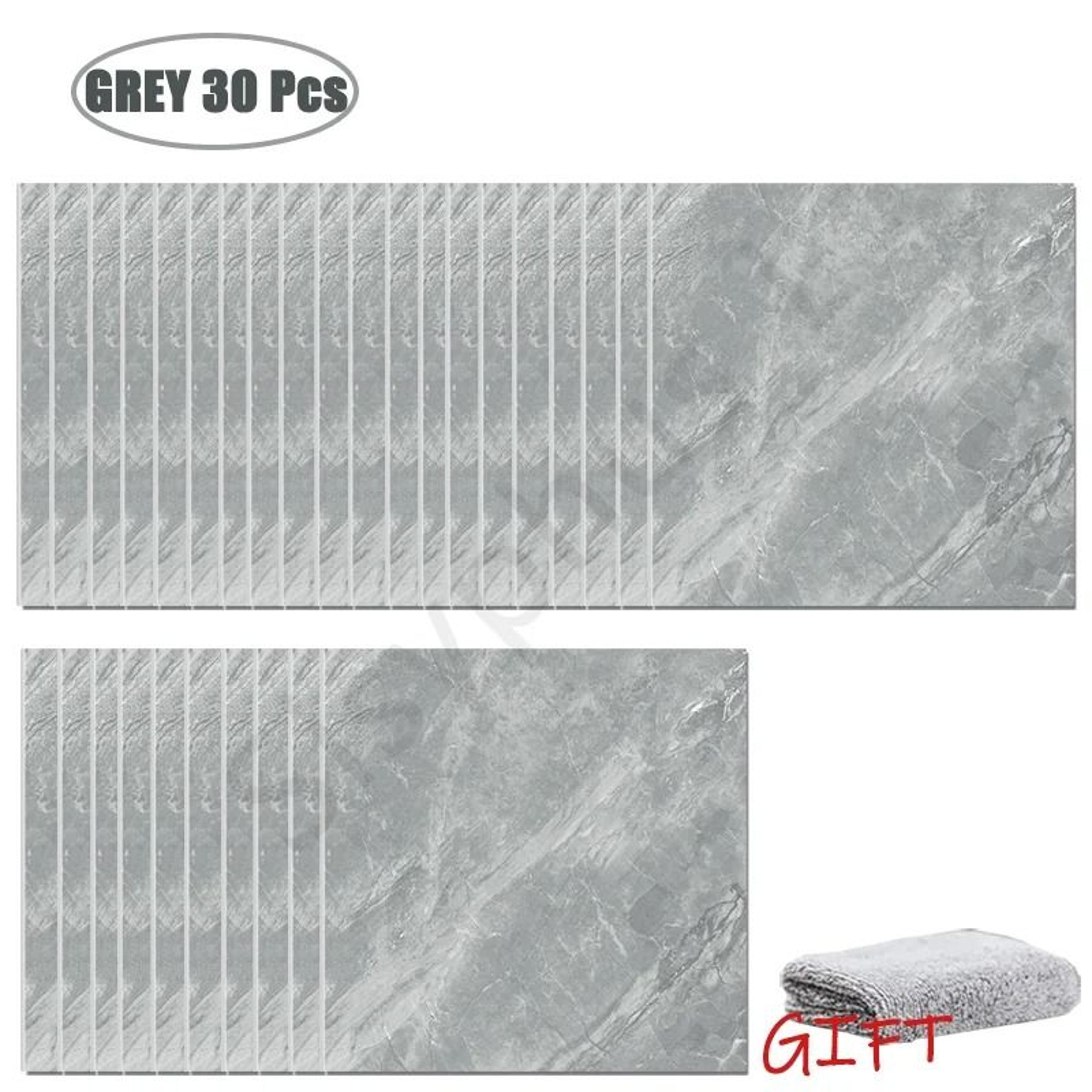 PVC Marble Tile Wall  Floor Stickers SelfAdhesive Waterproof Backsplash Decals For Kitchen Bathroom 17