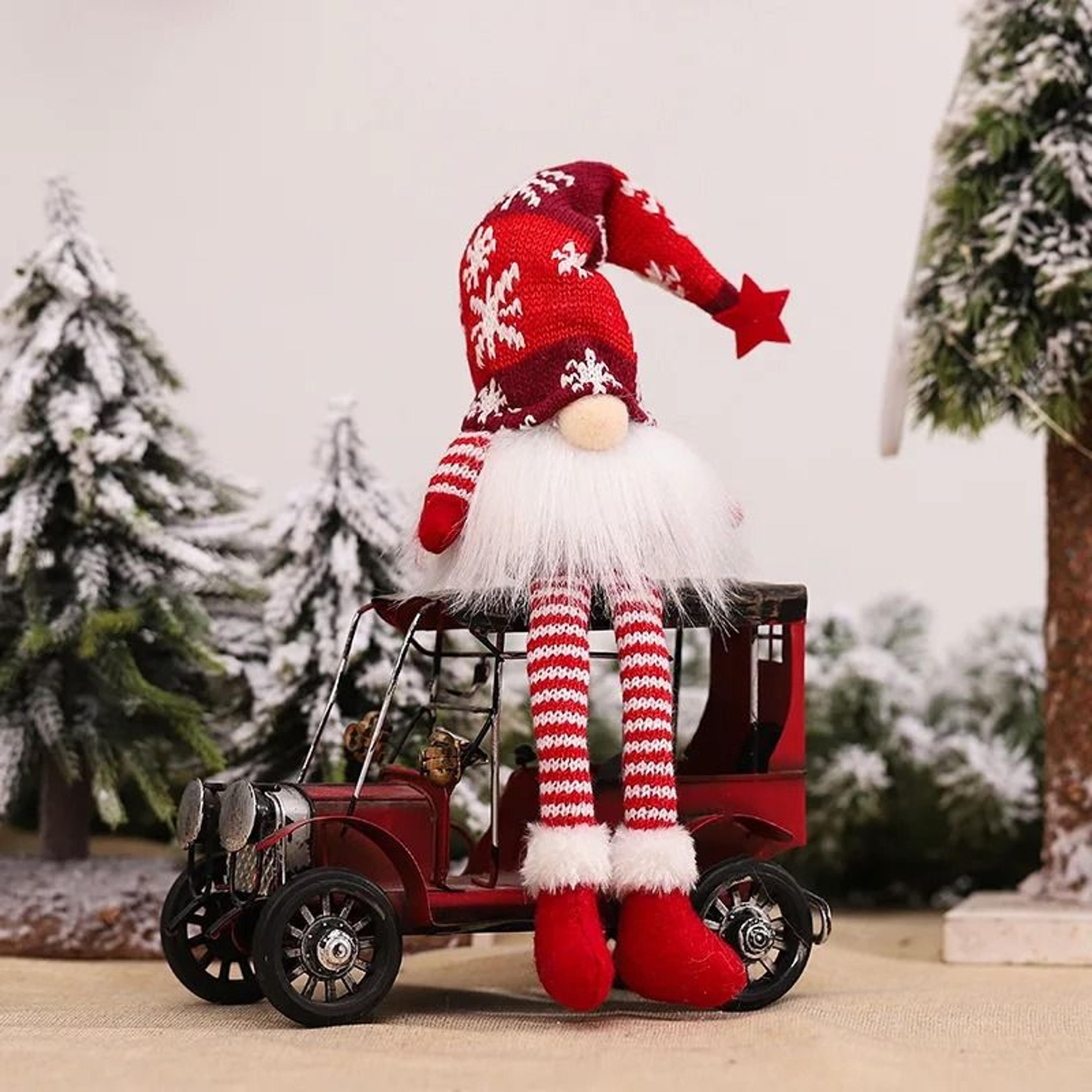 LED Faceless Gnome Doll With Lights Christmas Elf Plush Ornament Holiday Tabletop Home Decor 9