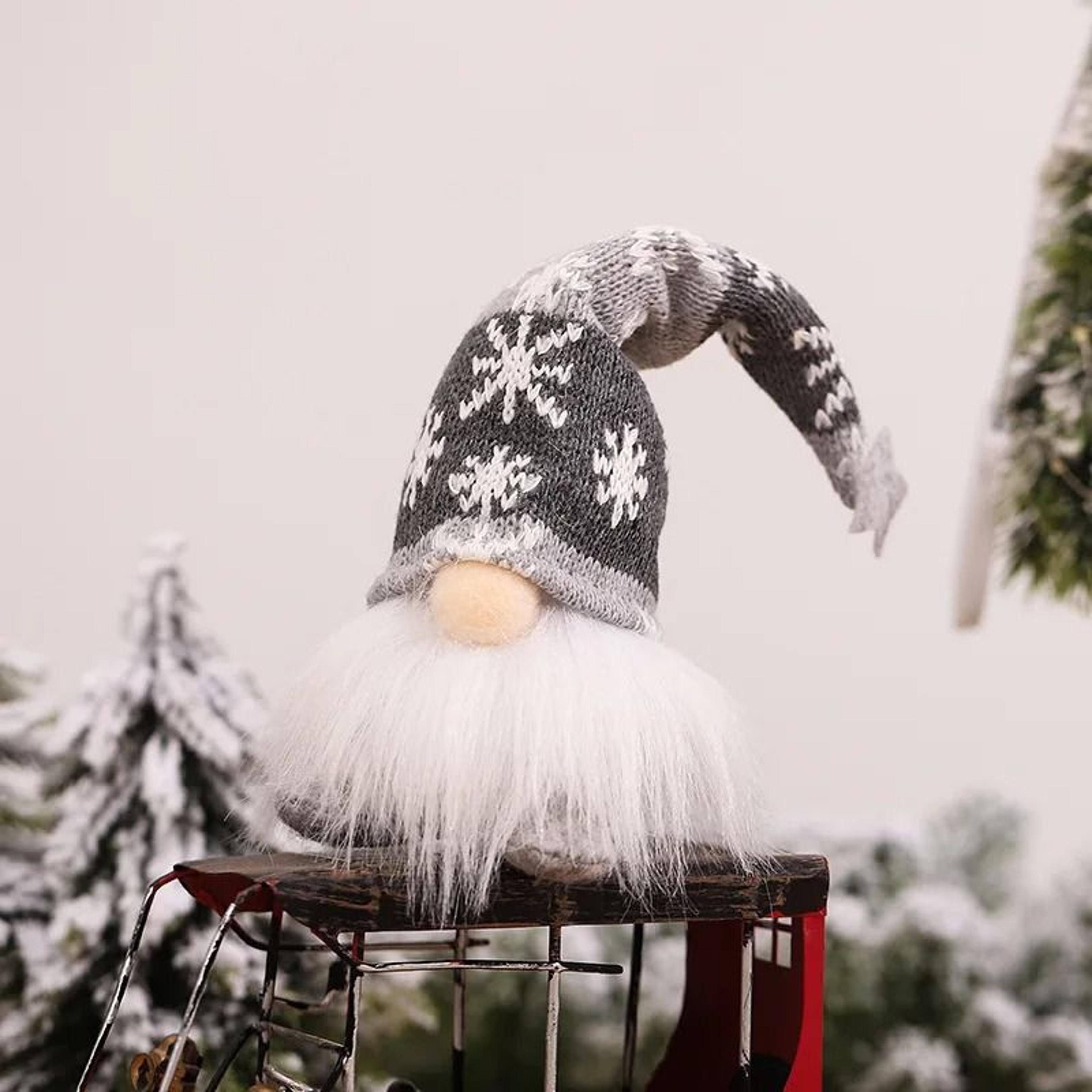 LED Faceless Gnome Doll With Lights Christmas Elf Plush Ornament Holiday Tabletop Home Decor 8