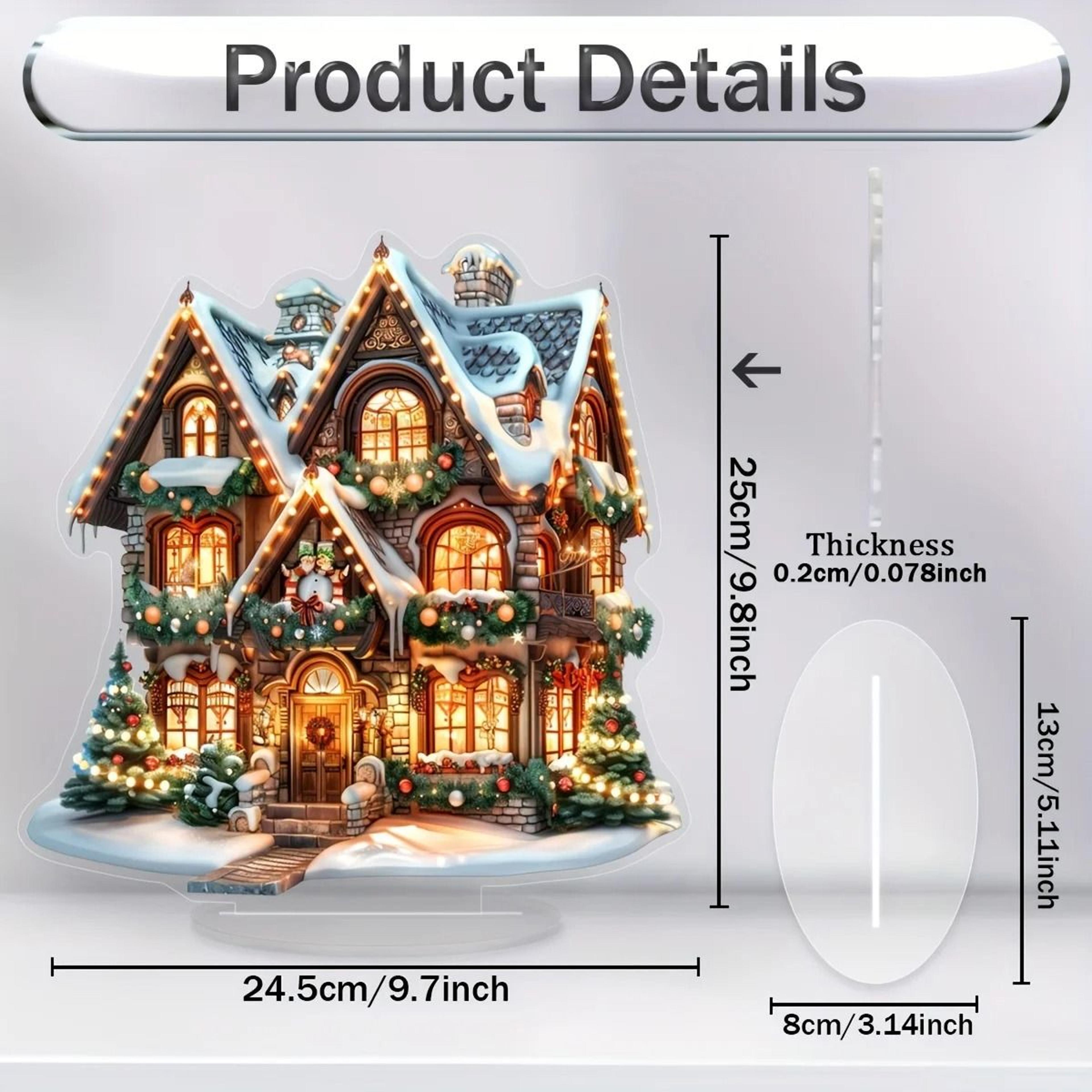 Bohemian 2D Christmas Gift Tabletop Ornament MultiFunctional Festival Desktop Decor For Bedroom 6