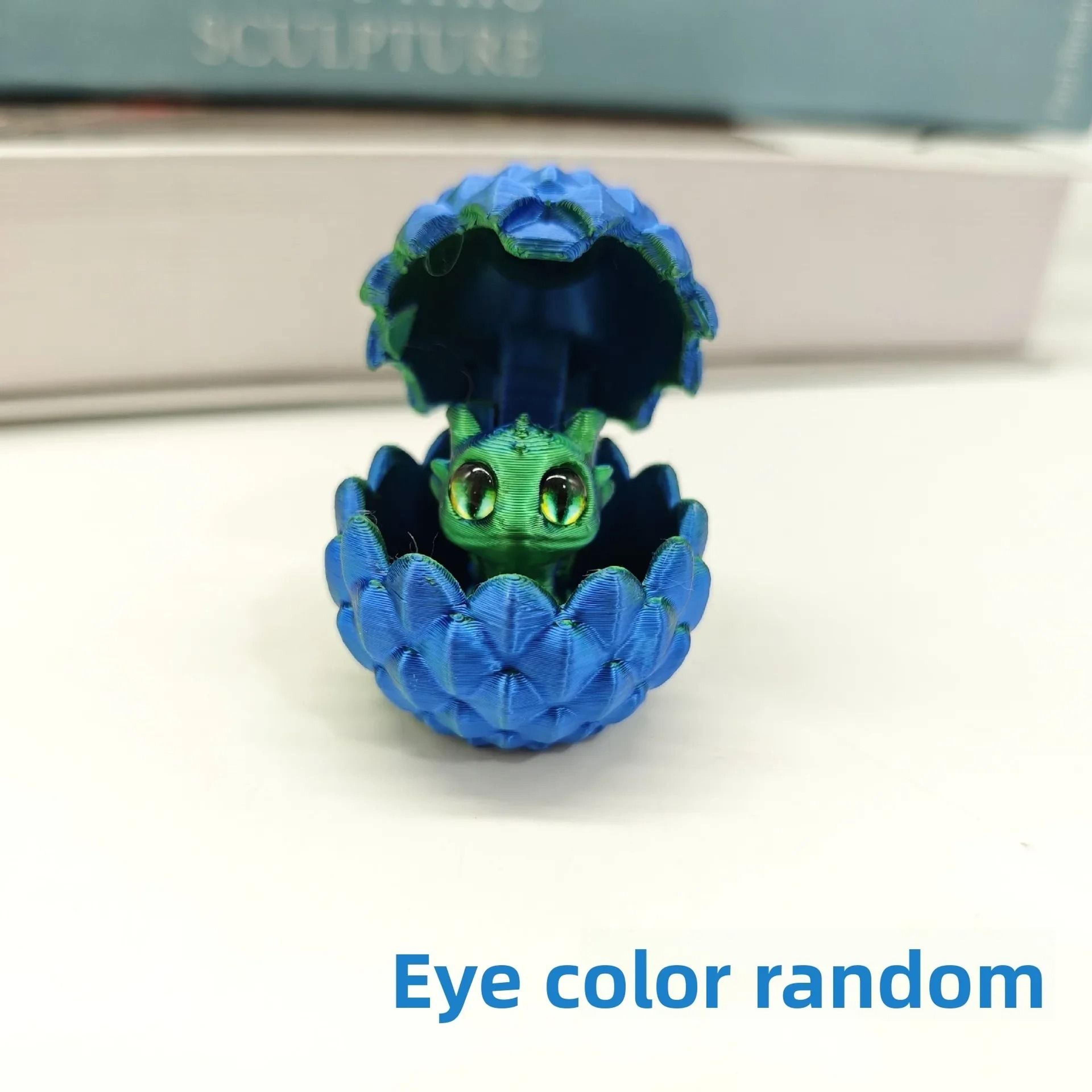 3D Printed Hatching Dragon In Egg Statue Miniature Desk Figurine Modern Home Office Decor 6