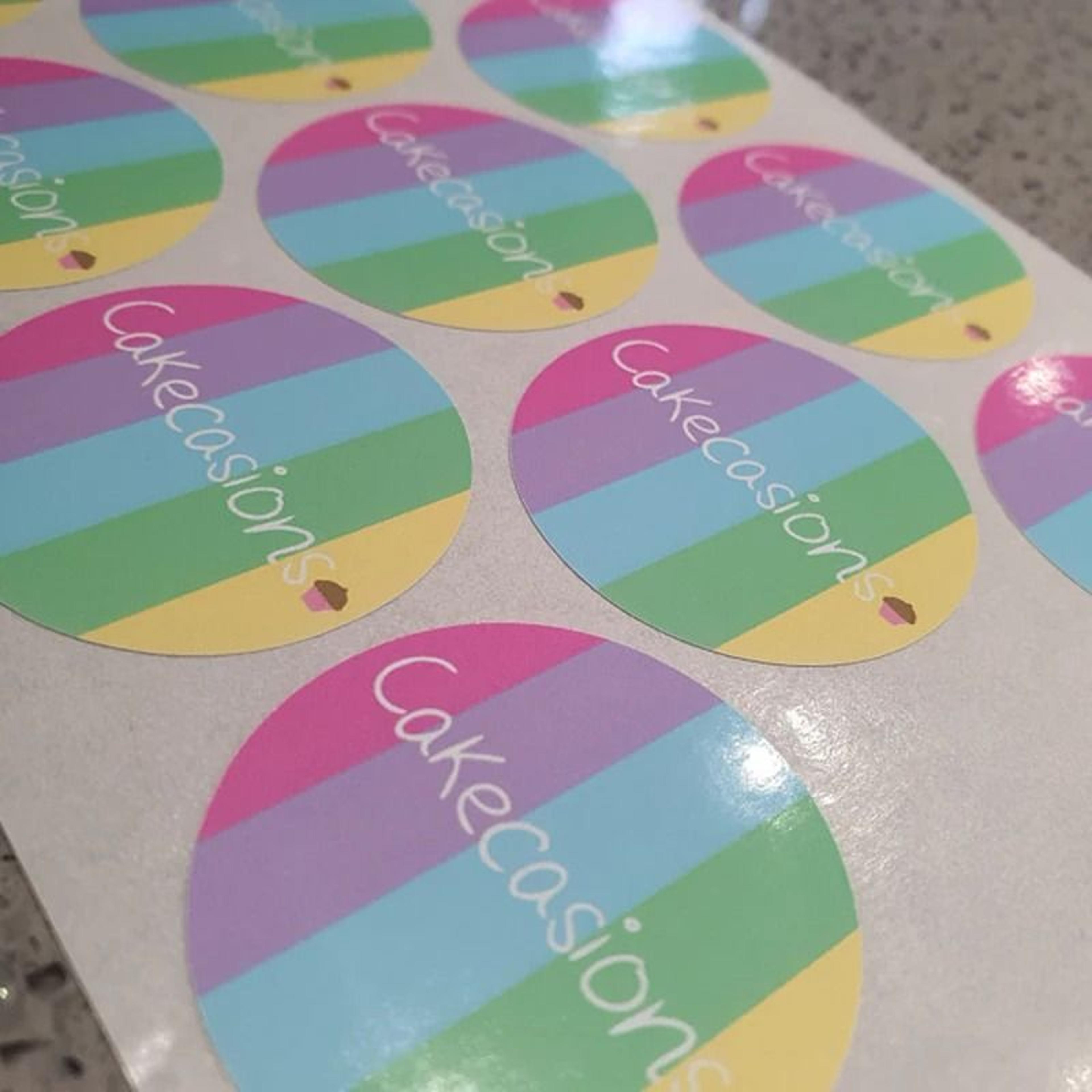 Custom Personalized Logo  Party Stickers Custom Labels For Wedding Birthday Baptism Decor 4