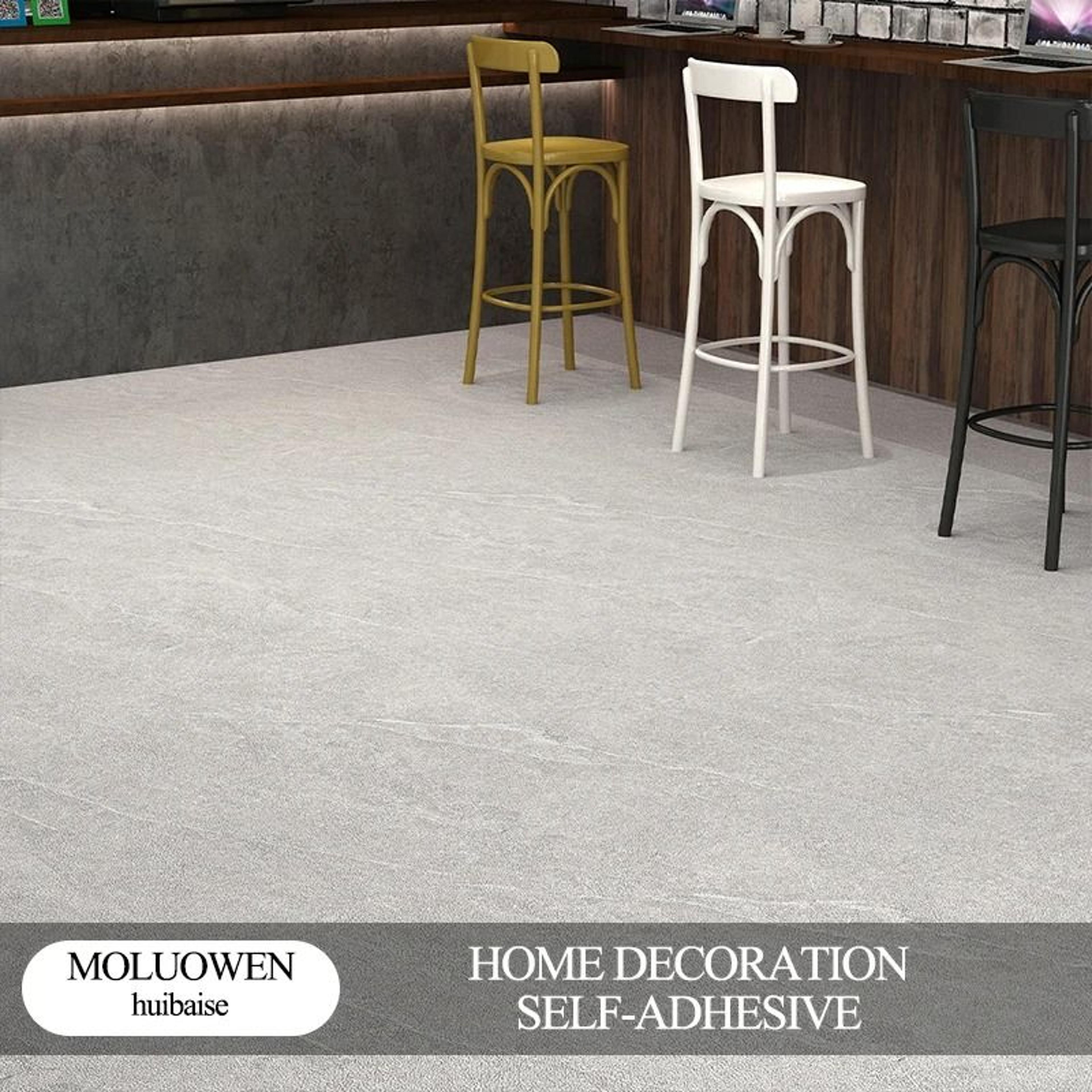40cm Thick Waterproof PVC SelfAdhesive Floor  Wall Tile Stickers 5