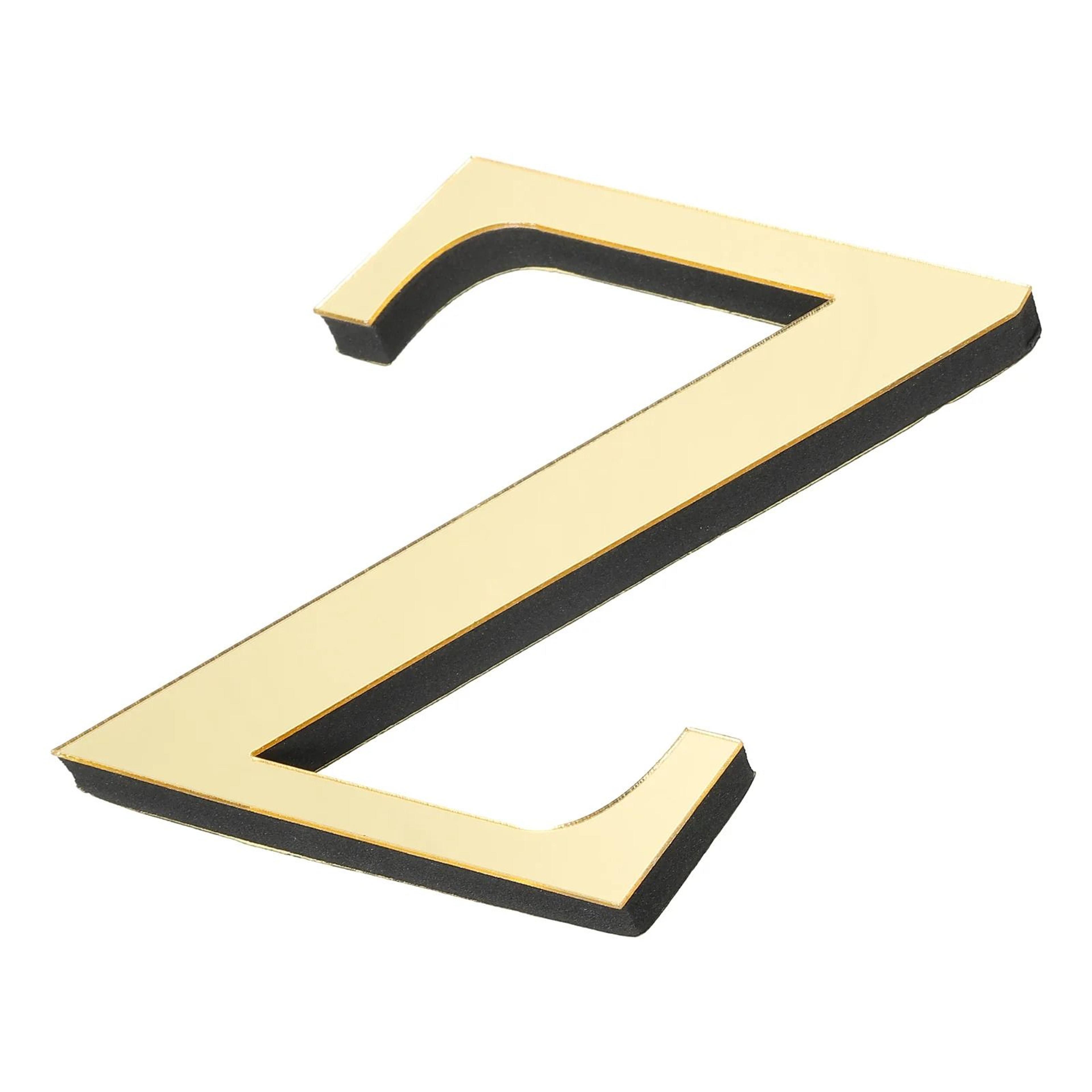 10cm 3D Mirror Acrylic Wall Sticker 26 Letters SelfAdhesive Gold Decals 29