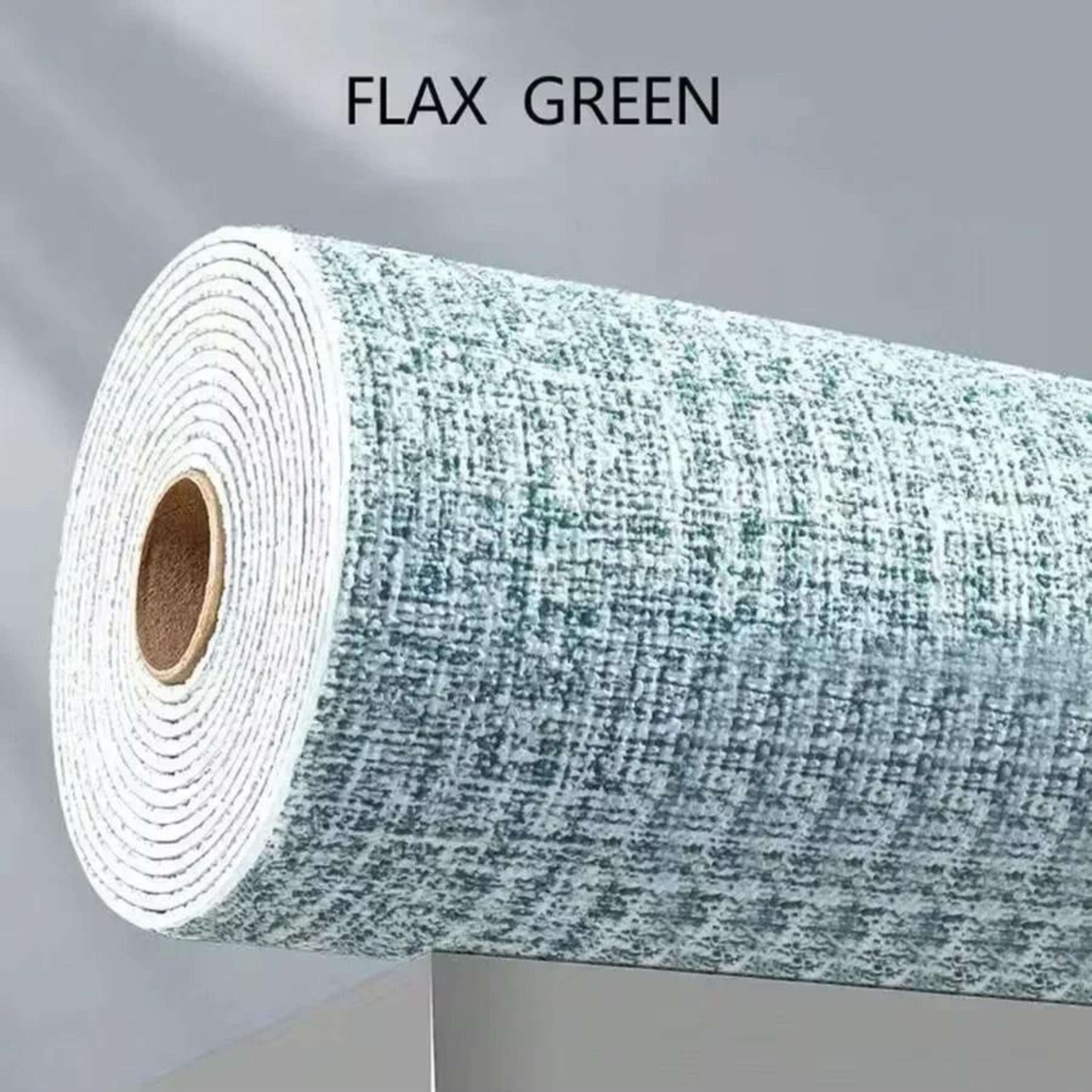 50cm X 10m PVC Solid Color Thickened Linen 3D Foam SelfAdhesive Wallpaper 11