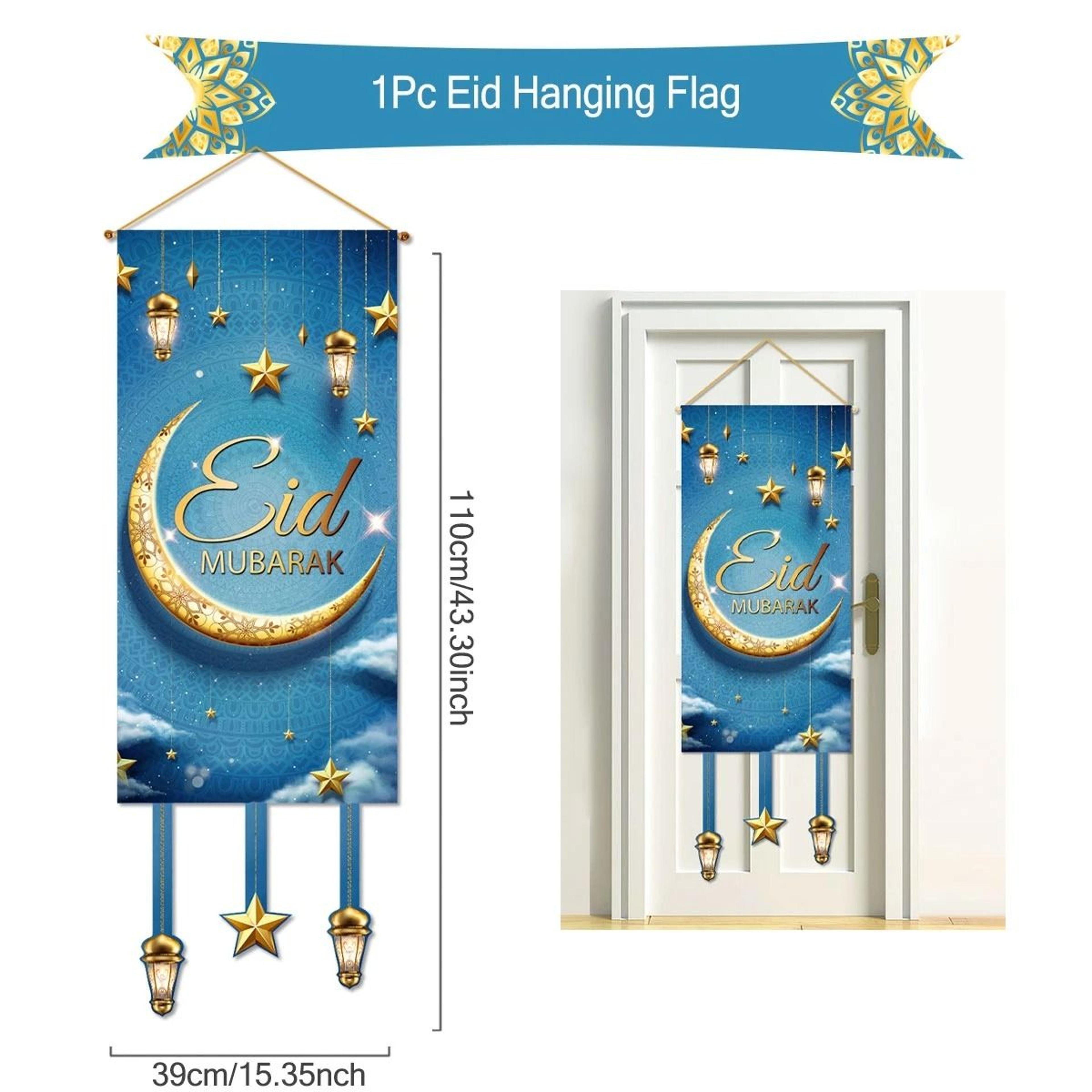Ramadan Kareem Hanging Banner Flag Eid Mubarak Home  Party Decoration 21