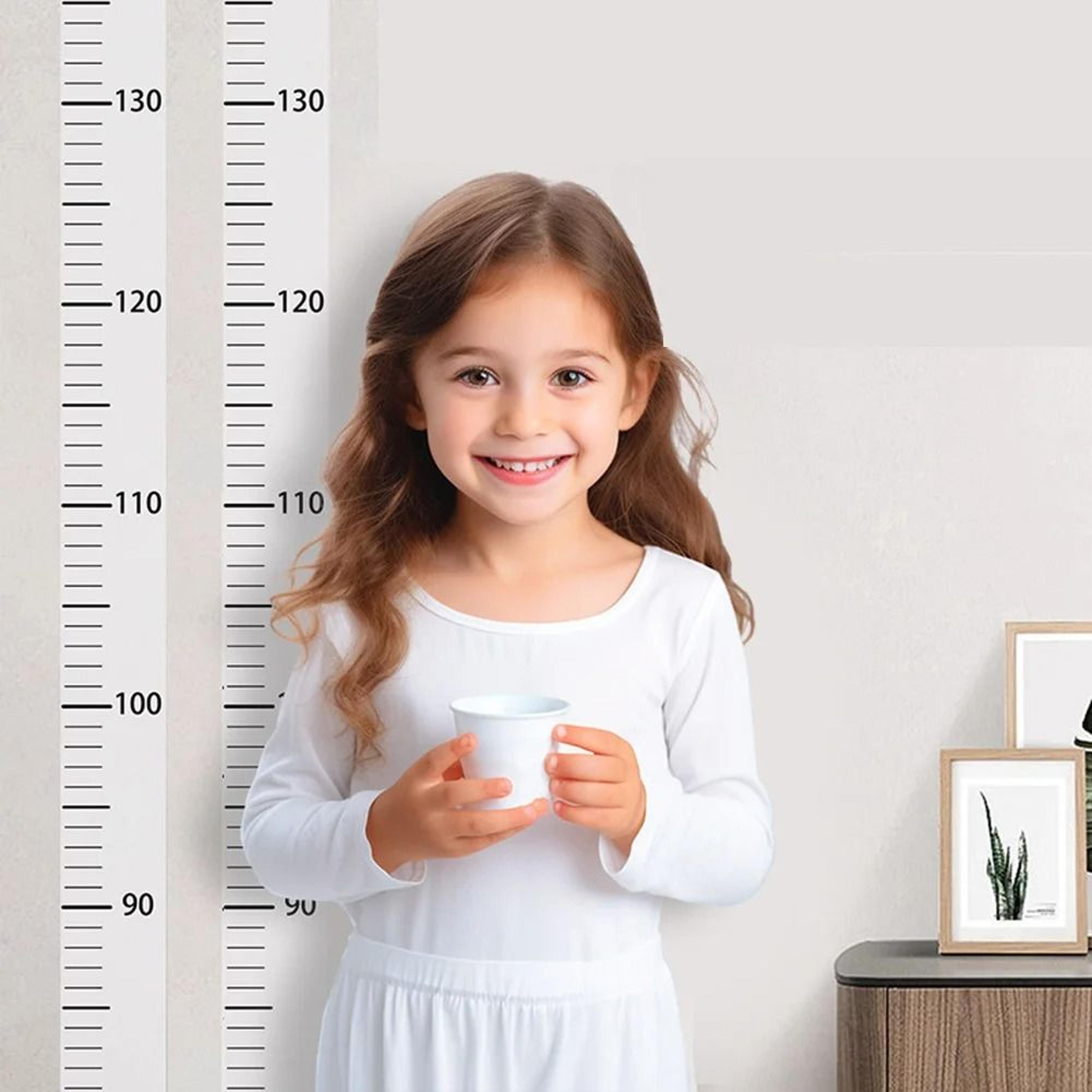 2Meter Transparent Height Growth Chart Wall Sticker Removable Wall Decal For Kids Room 5