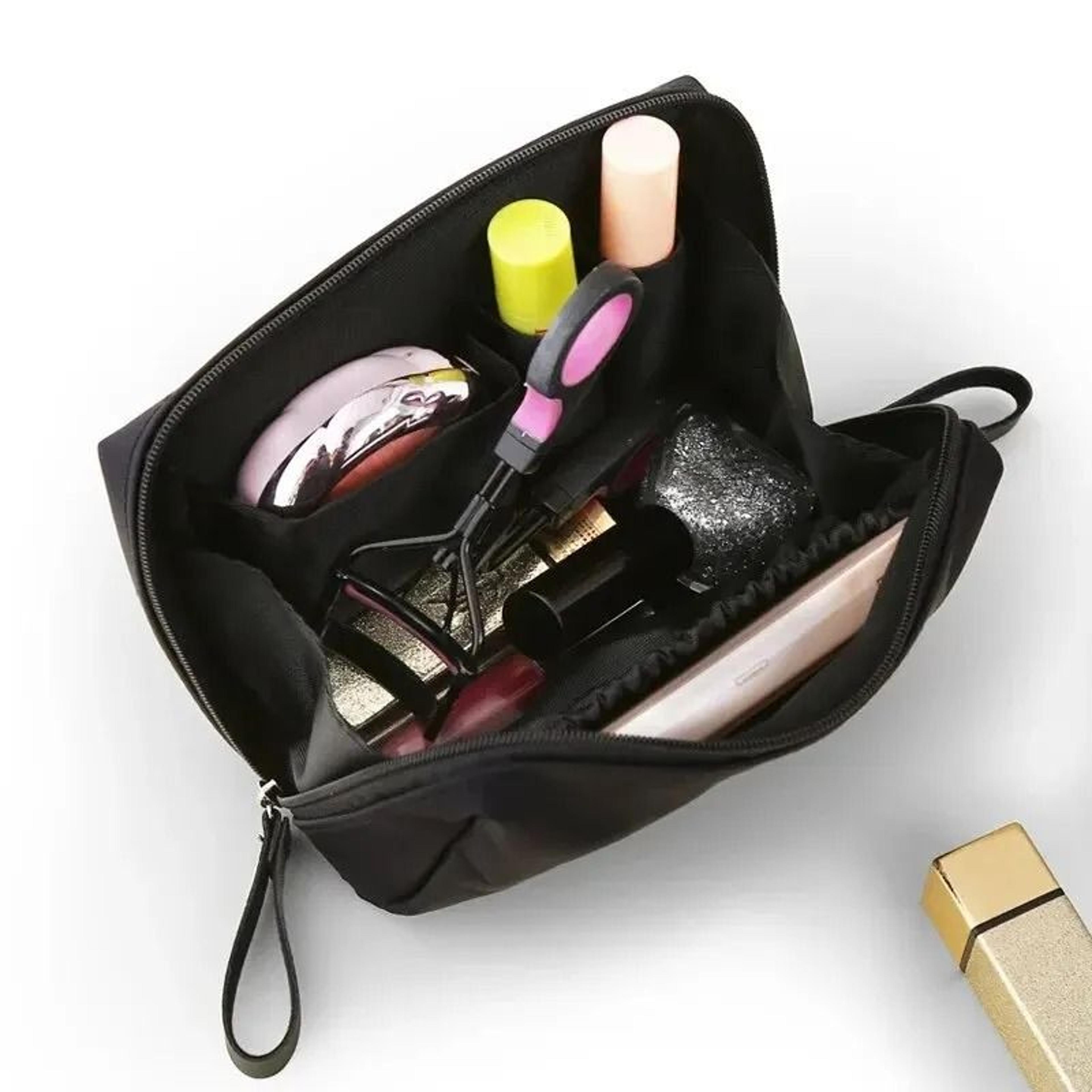 Womens Waterproof Korean Style Solid Color Cosmetic  Toiletry Bag Organizer 2