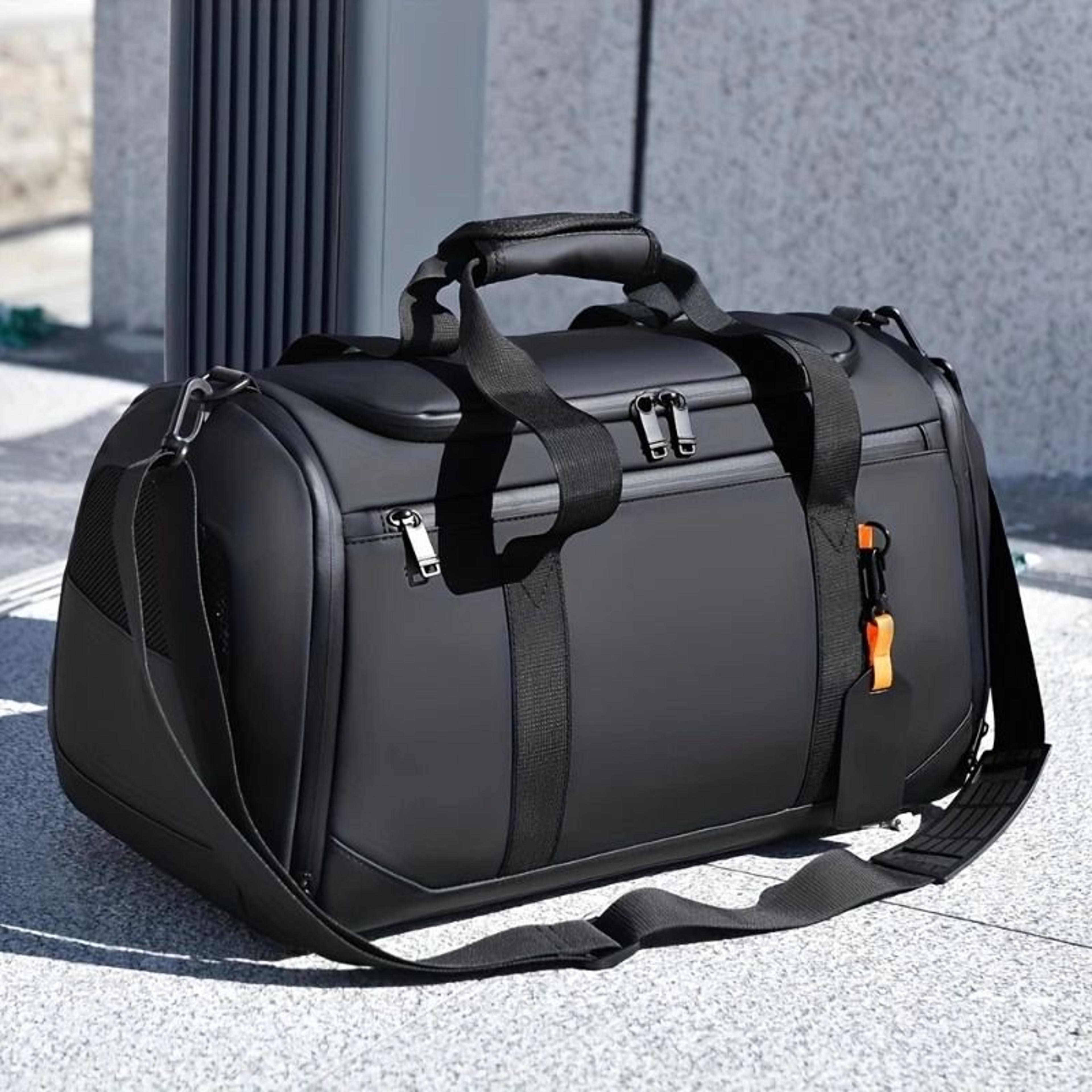 mens large capacity travel duffle bag spacious sports gym overnight bag