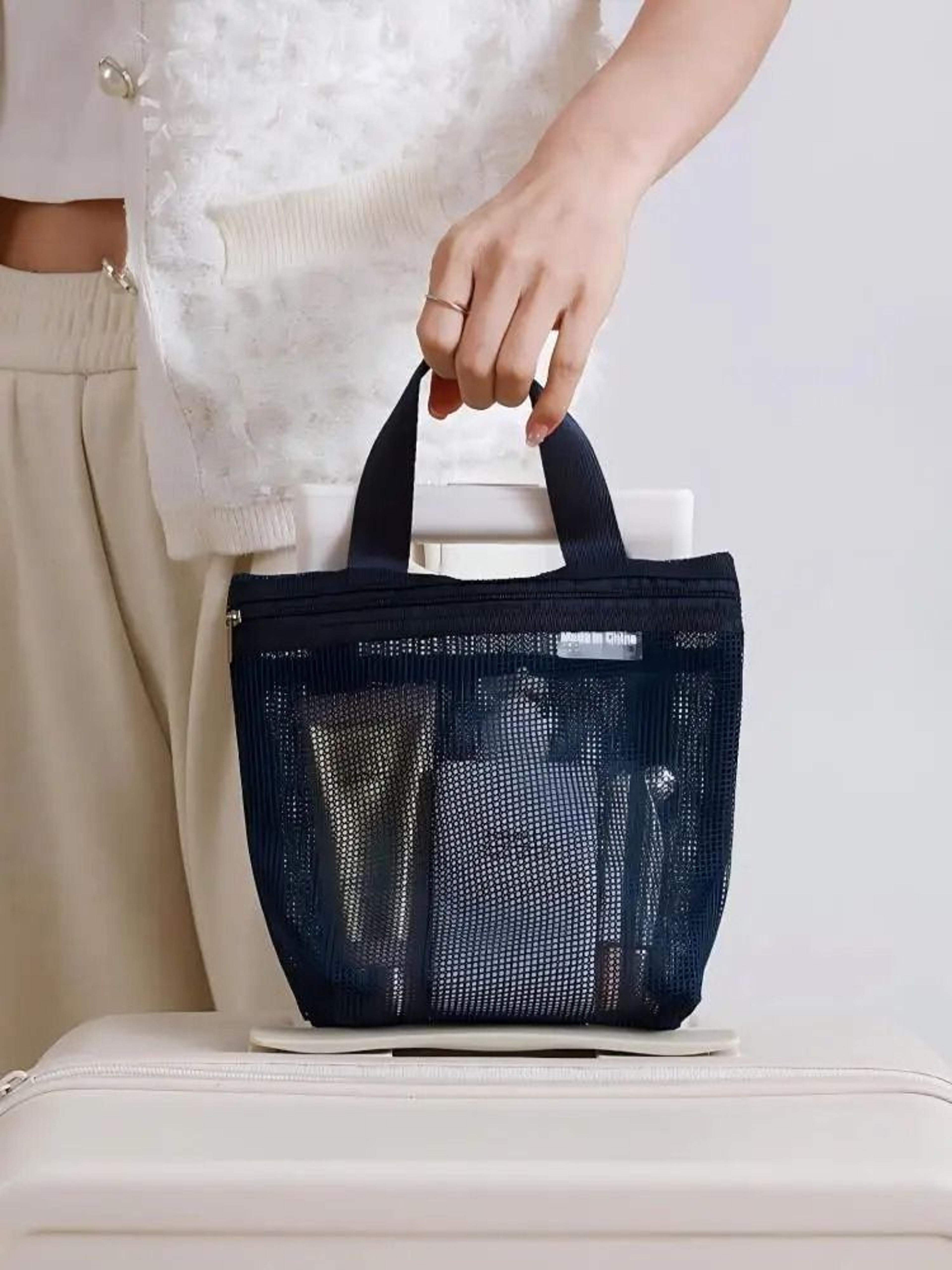 HOMEFISH Breathable Mesh Makeup Toiletry Bag Portable Shower Caddy Hanging Organizer 5