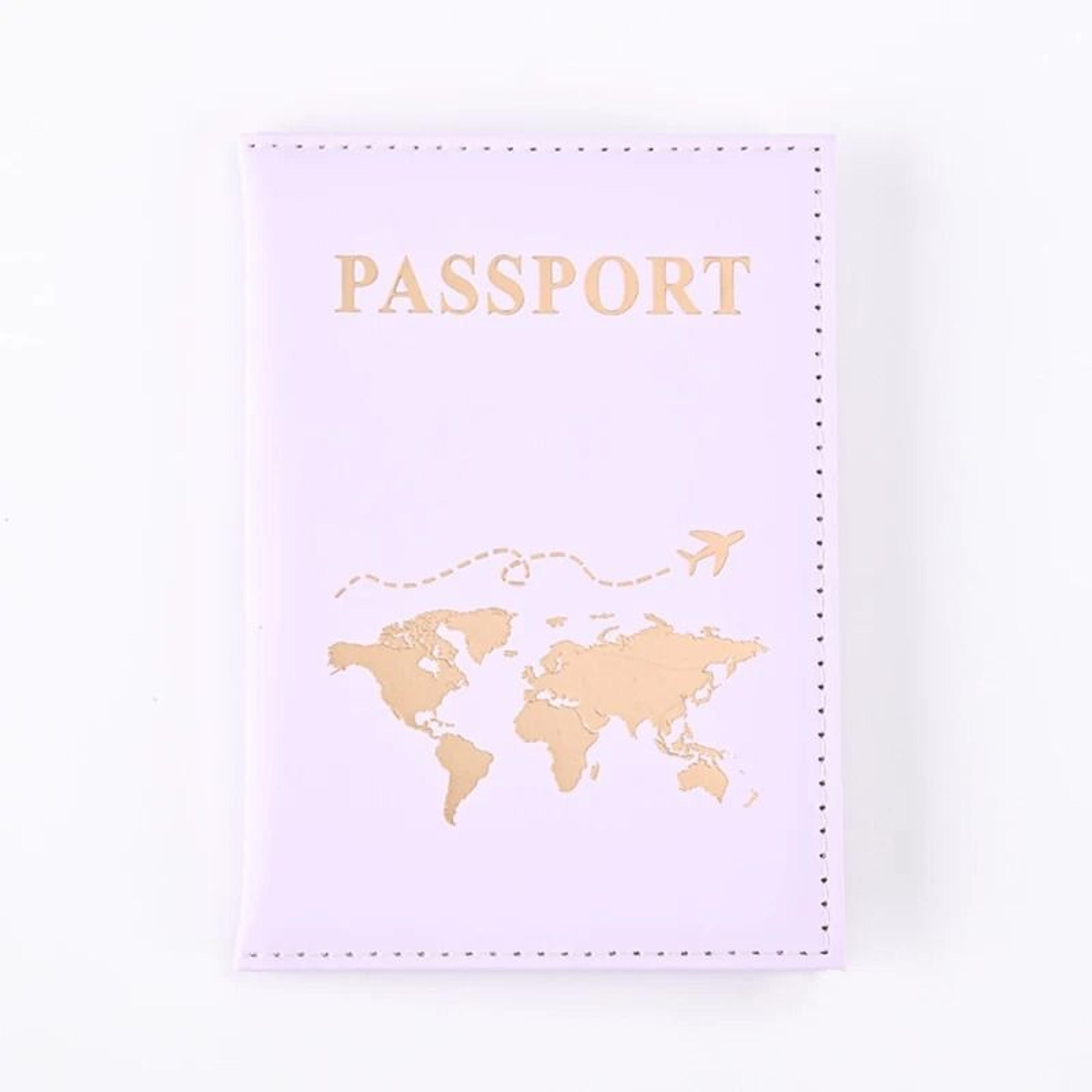 World Map PU Leather Passport Holder Travel Wallet  Protective Card Case 12