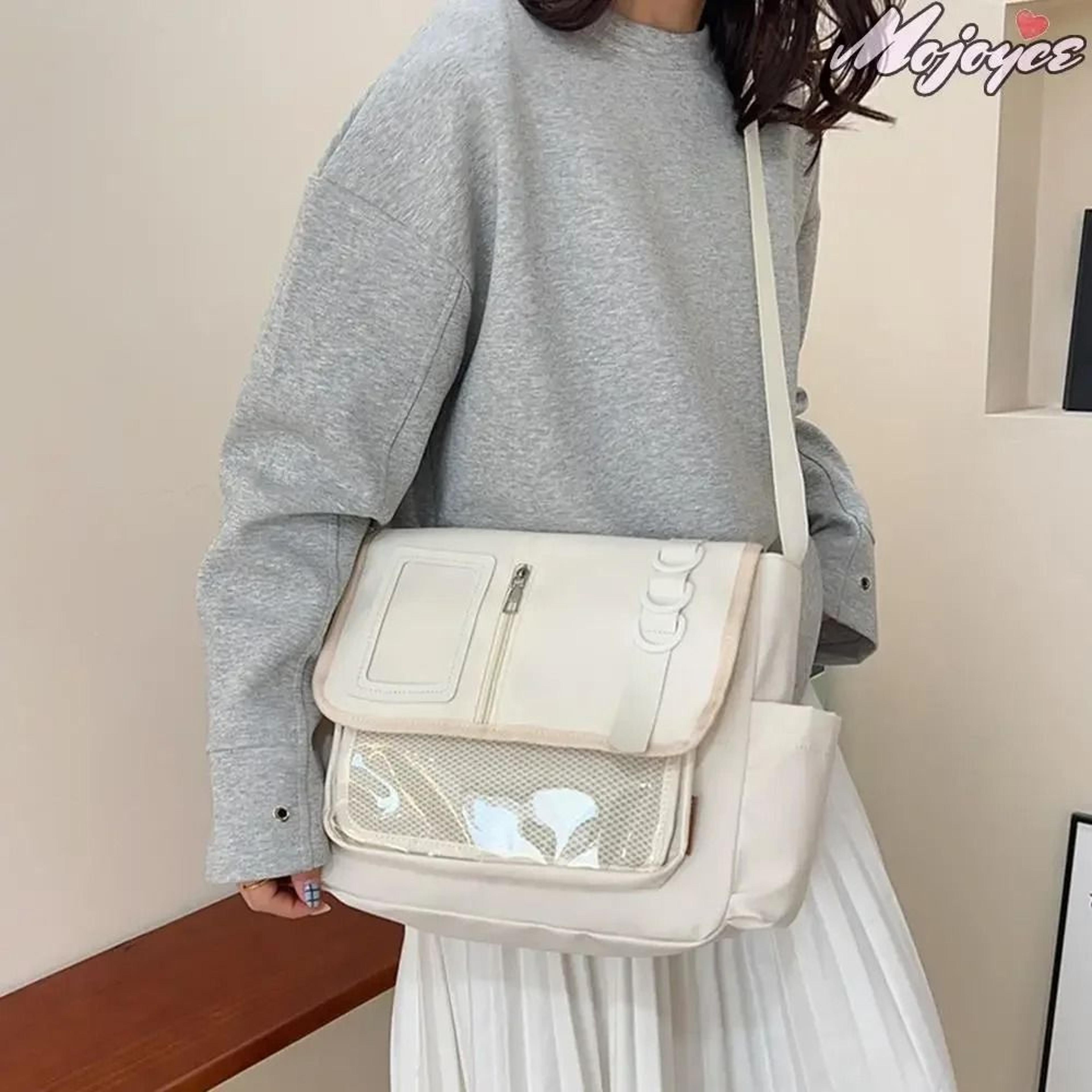 y2k japanese transparent itabag lightweight crossbody & school shoulder bag