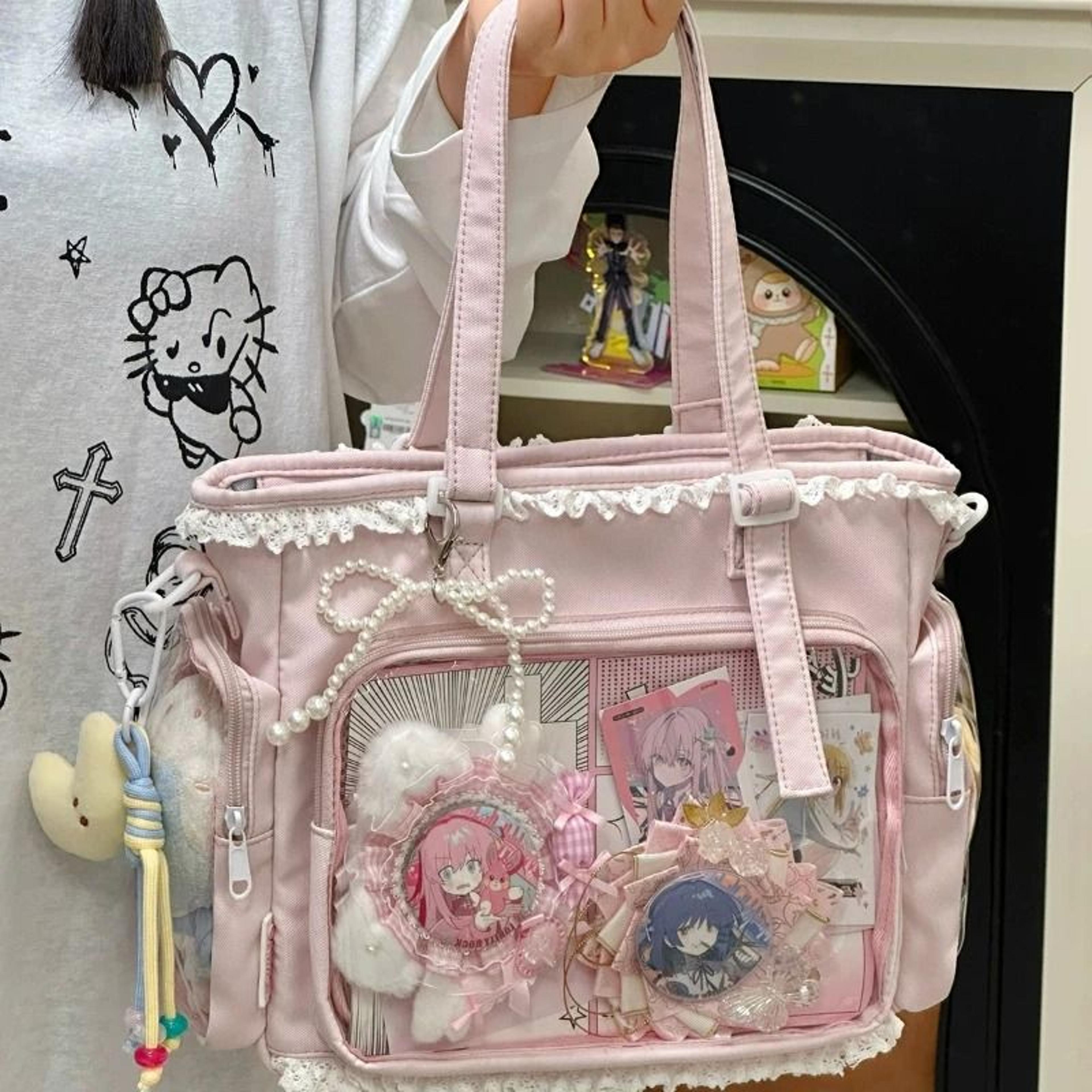 ballet girl large capacity japanese itabag crossbody shoulder handbag