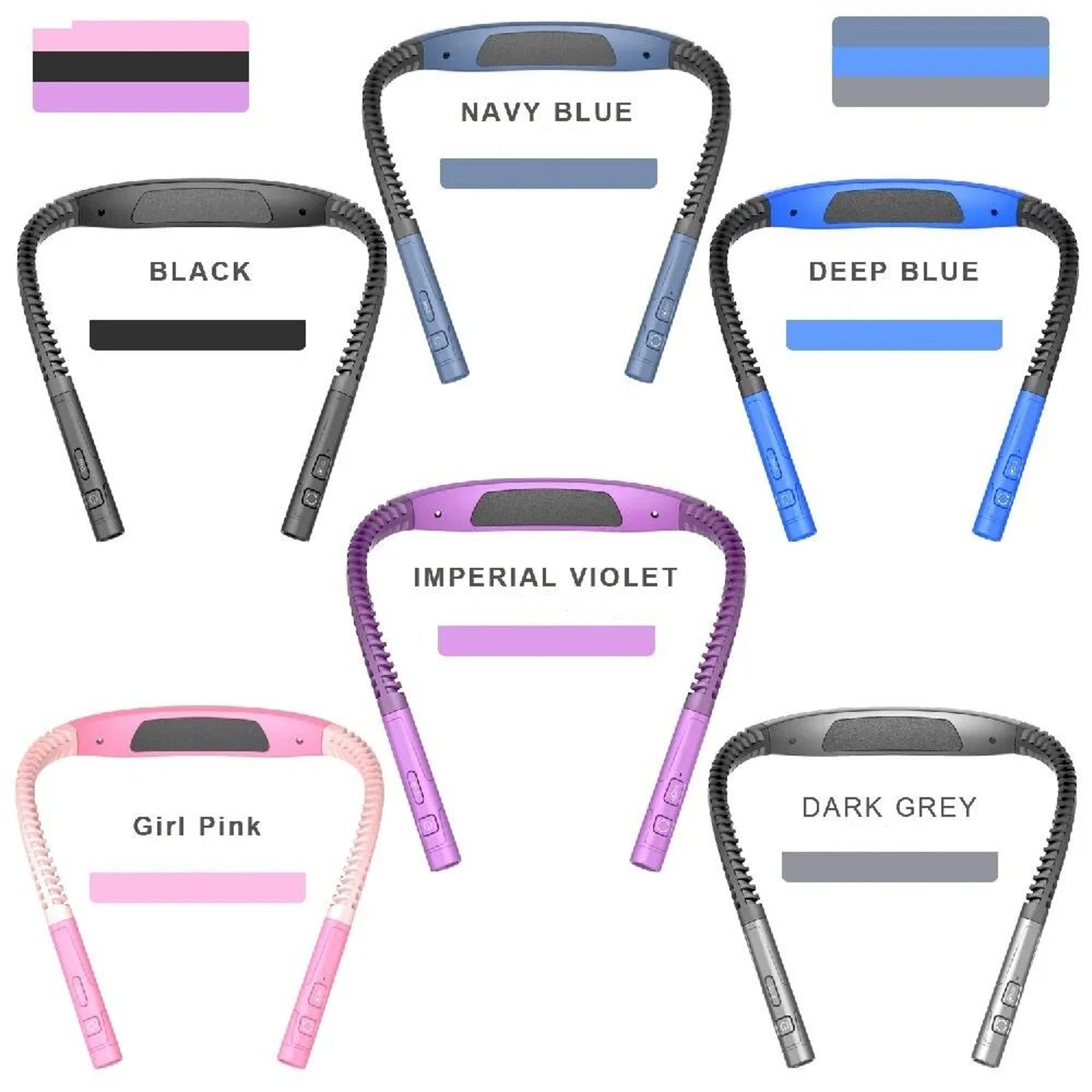 LED Neck Reading Light 3 Colors 3 Brightness Levels USB Rechargeable HandsFree Book Lamp 5