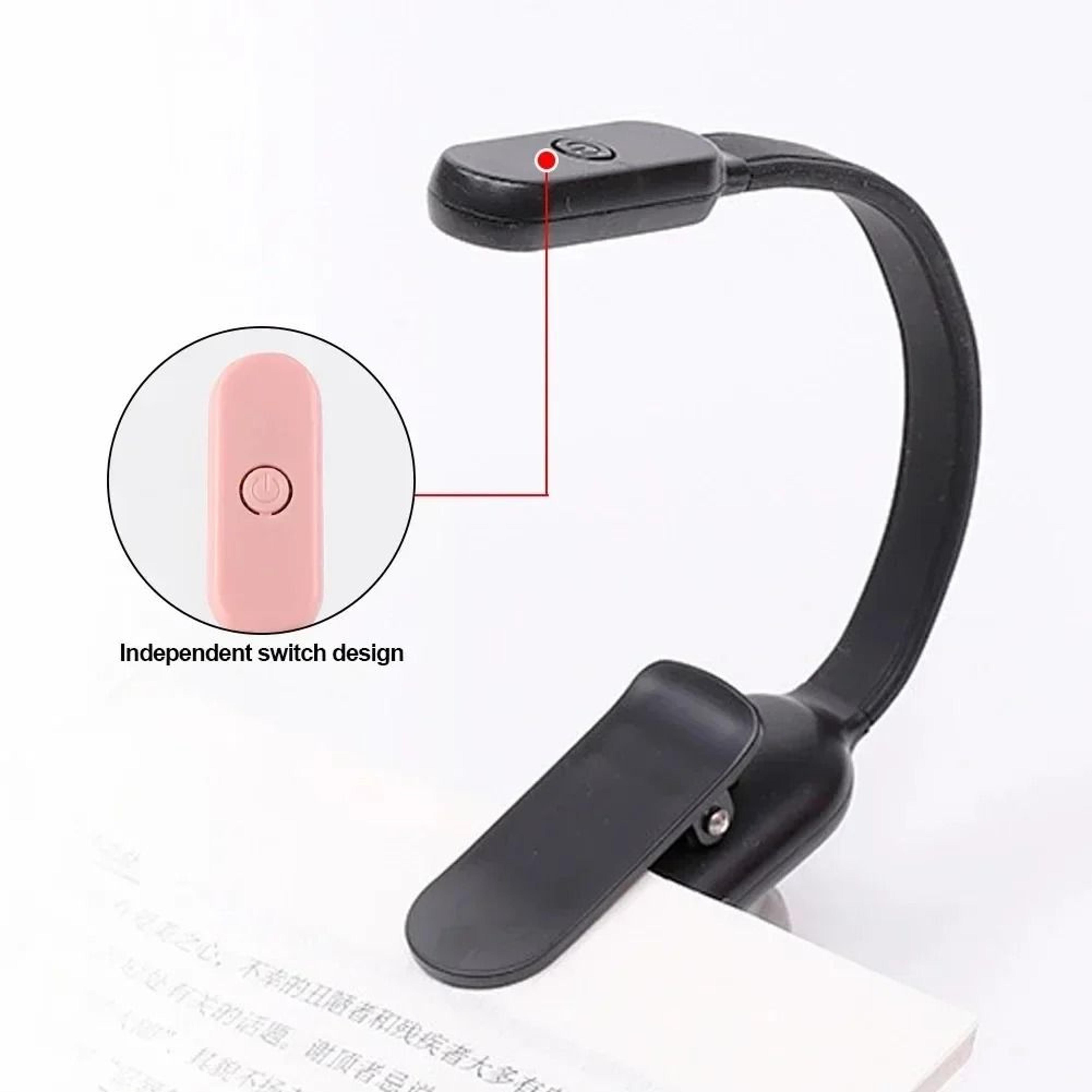 Rechargeable Mini LED Book Light Flexible ClipOn Night Reading Lamp  Flashlight 4