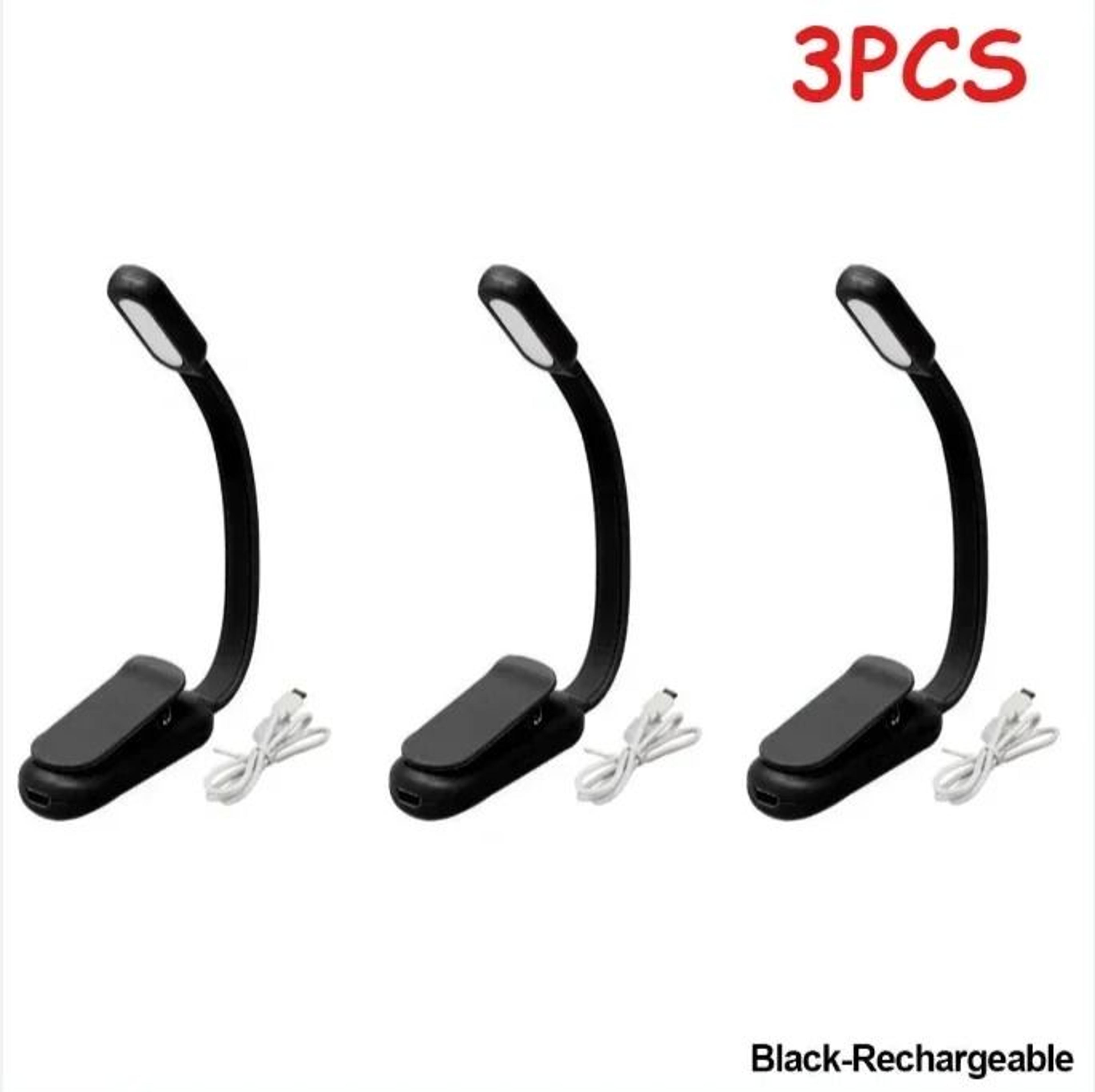 Mini LED USB Rechargeable ClipOn Reading Light Flexible Bedside Lamp  Portable Flashlight 10