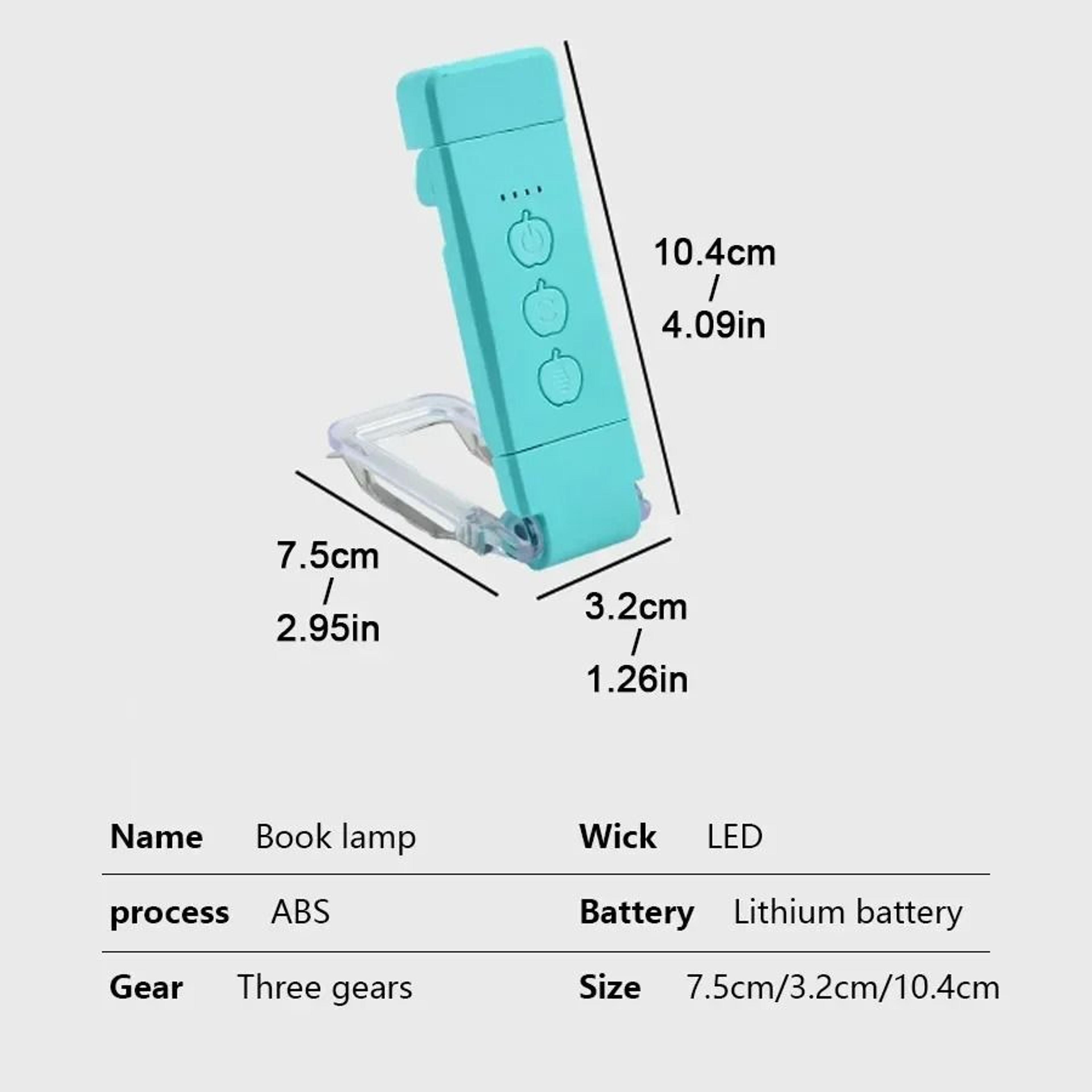 USB Rechargeable LED ClipOn Bookmark Light EyeProtection Adjustable Brightness Lamp 5