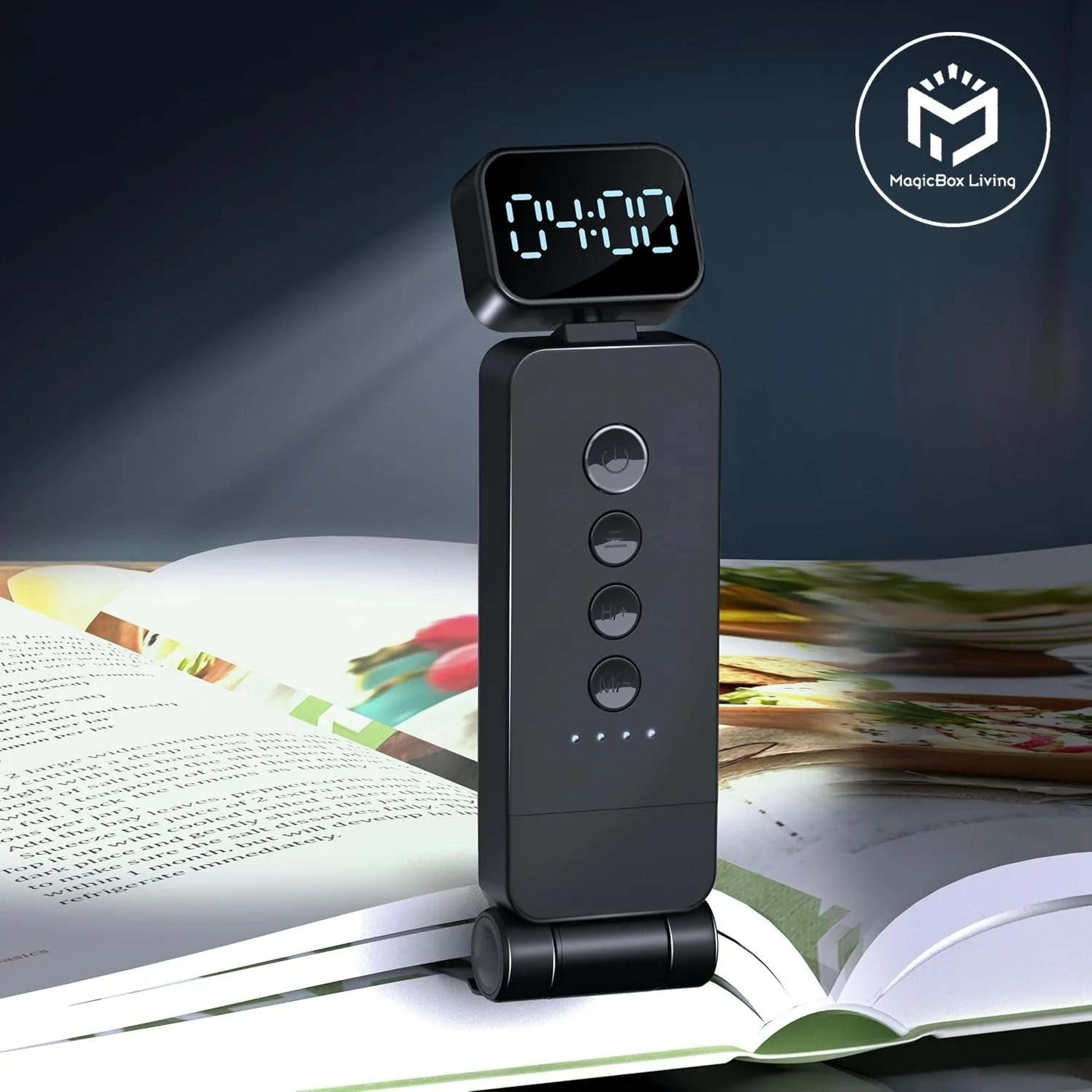 Ultralight Metal LED Book Light With AutoOff Timer 3 Color Modes USB Rechargeable Reading Lamp 0