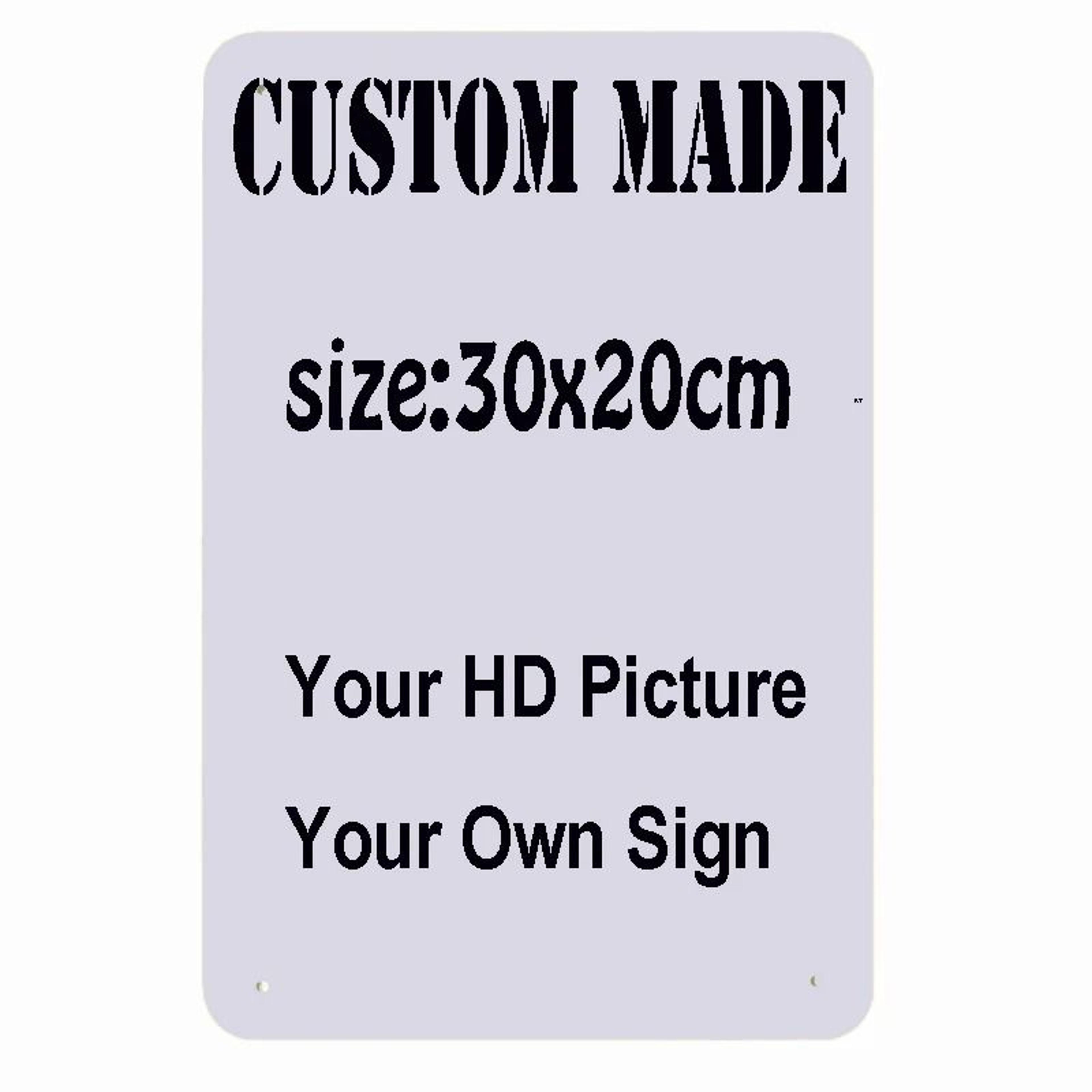 custom vintage metal tin sign retro wall plaque decor art poster plate (30x20cm / 30x15cm)