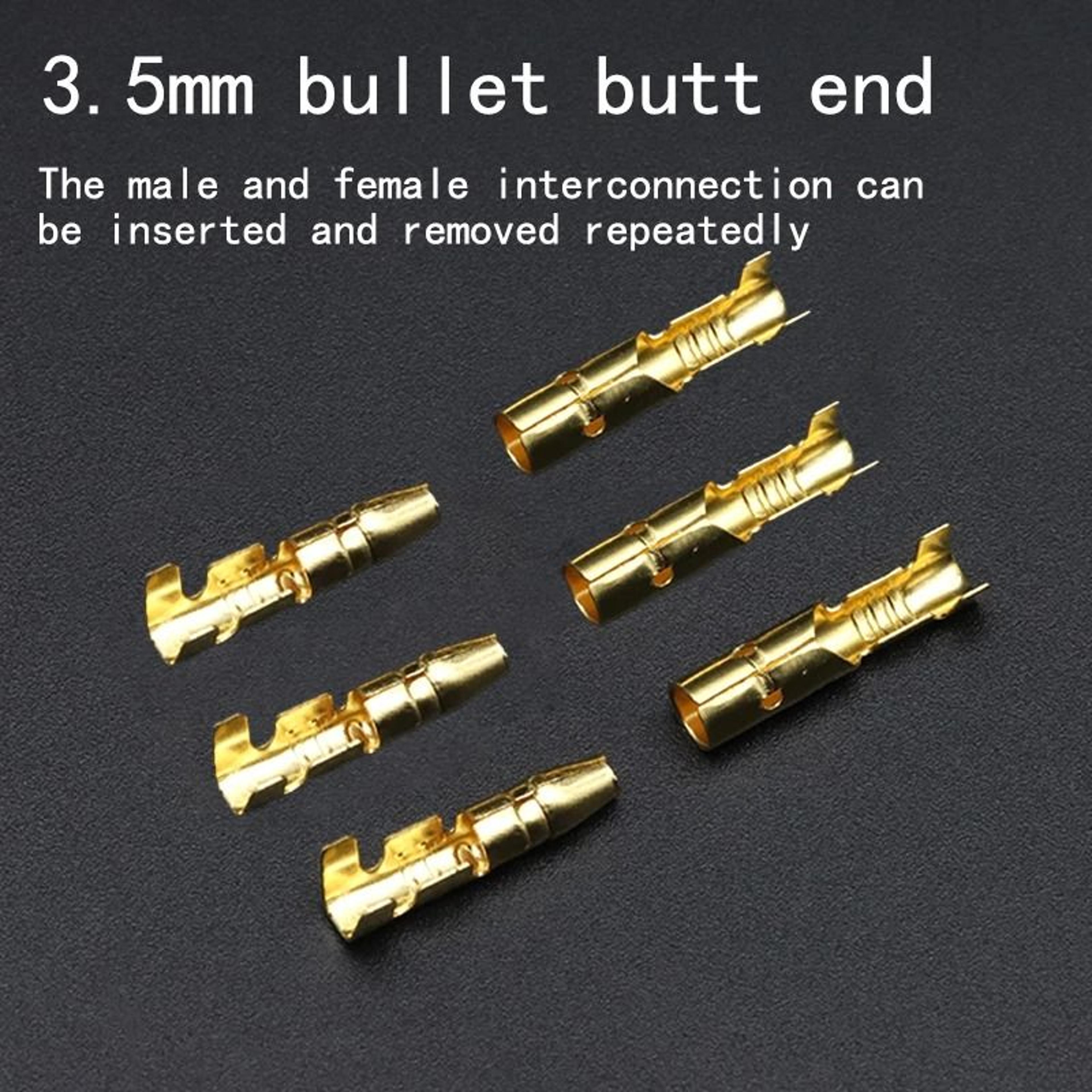 200Pcs Motorcycle Bullet Wire Connector Kit For 1025mm Cable 3