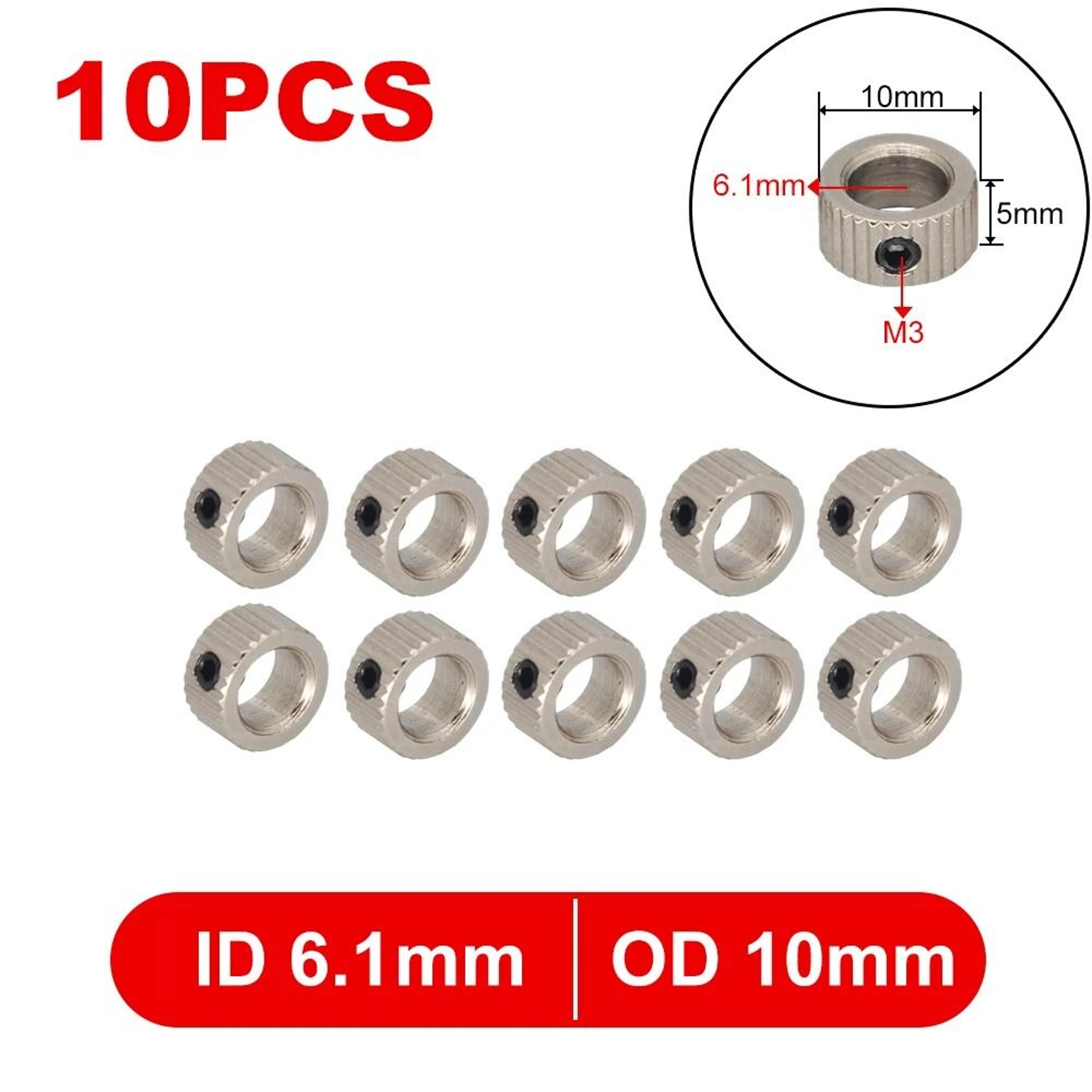 10Pcs Metal Wheel Lock Collar Shaft Axle Bushing Landing Gear Stopper For RC Model 14