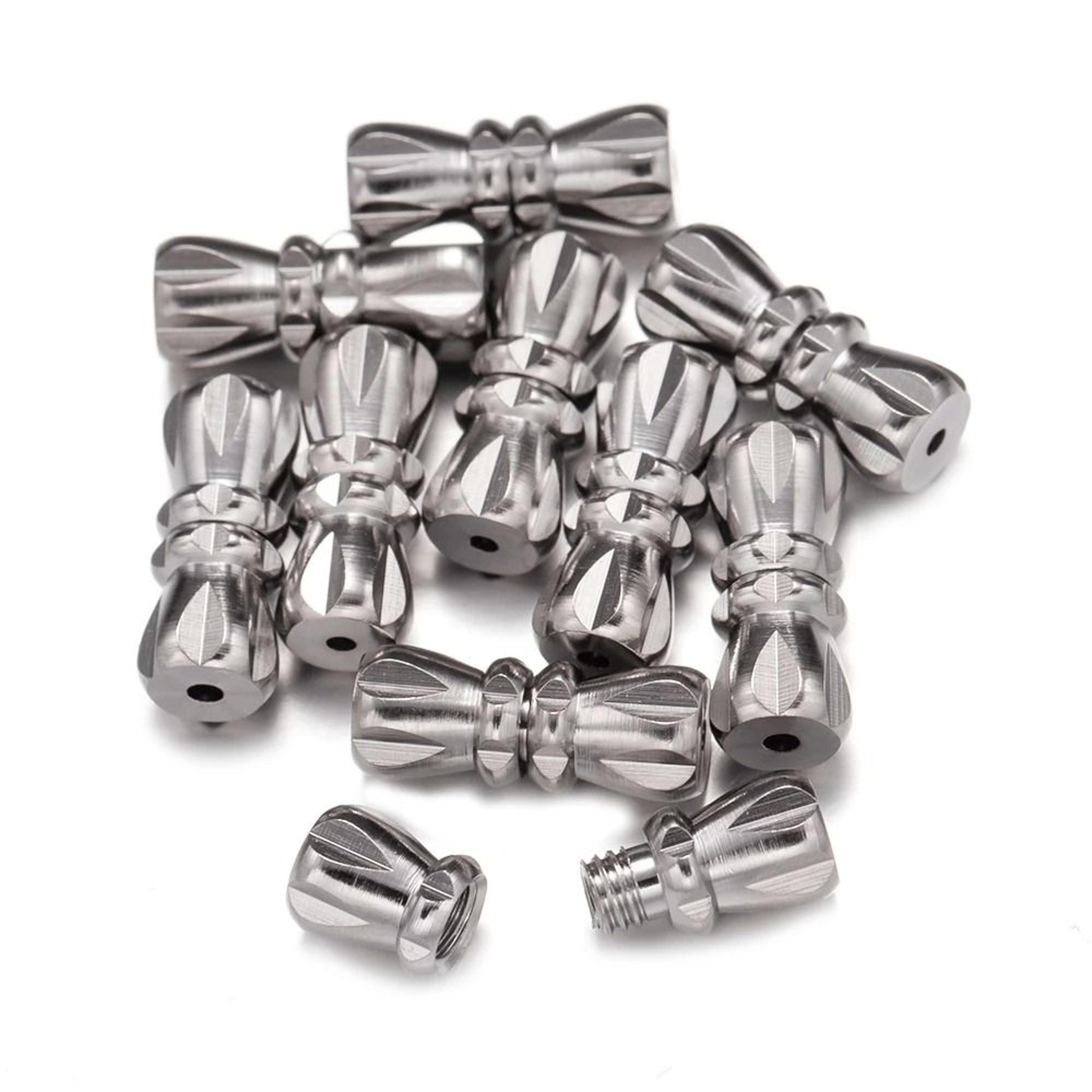 20Pcs Brass Screw Barrel Clasps Threaded Lock Connectors For DIY Jewelry 17