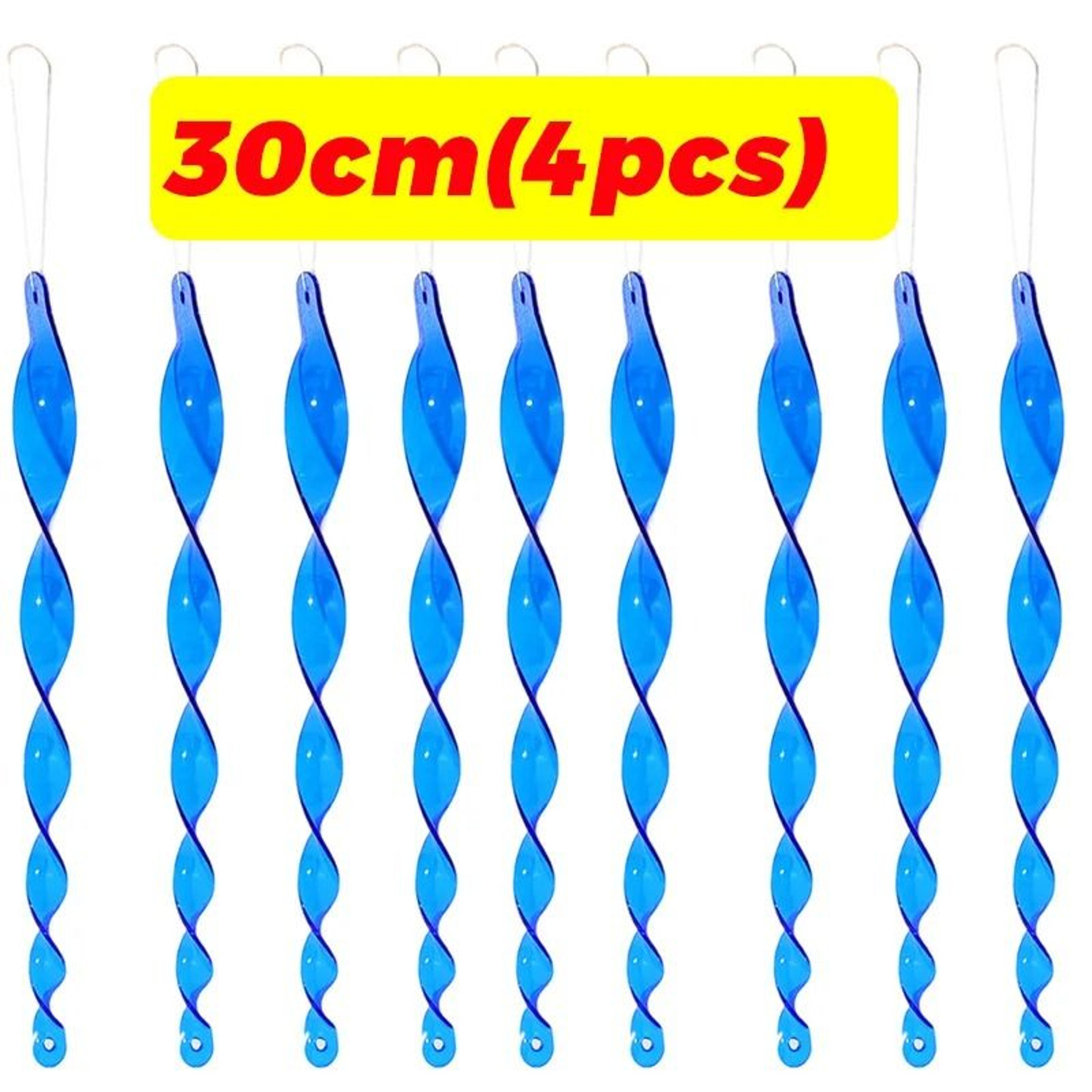 Reflective Bird Deterrent Spiral Rods Wind Rotating Scare Device Garden Decor 11